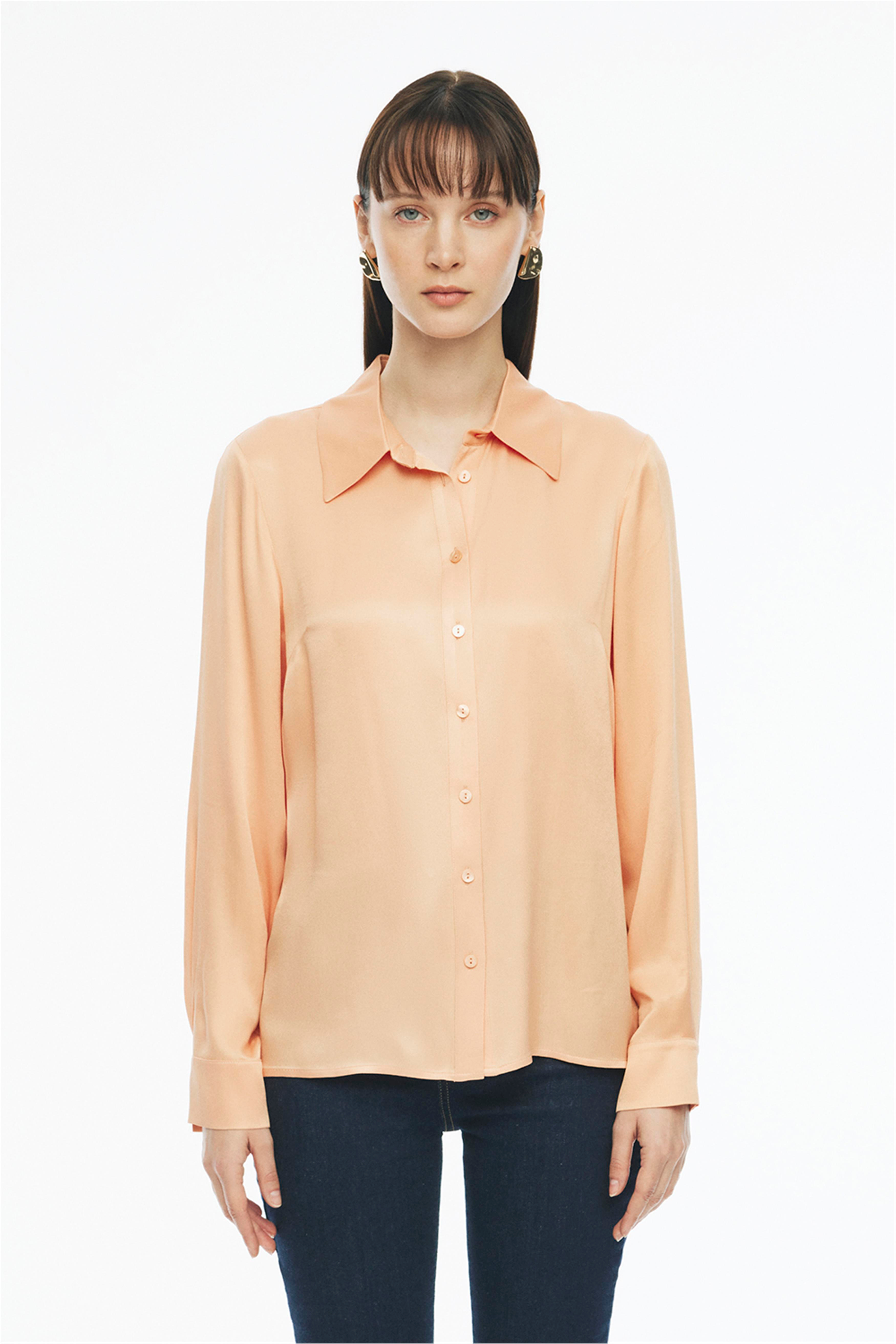 Rainer Bej Renk Regular Fit Gömlek Yaka Tulum