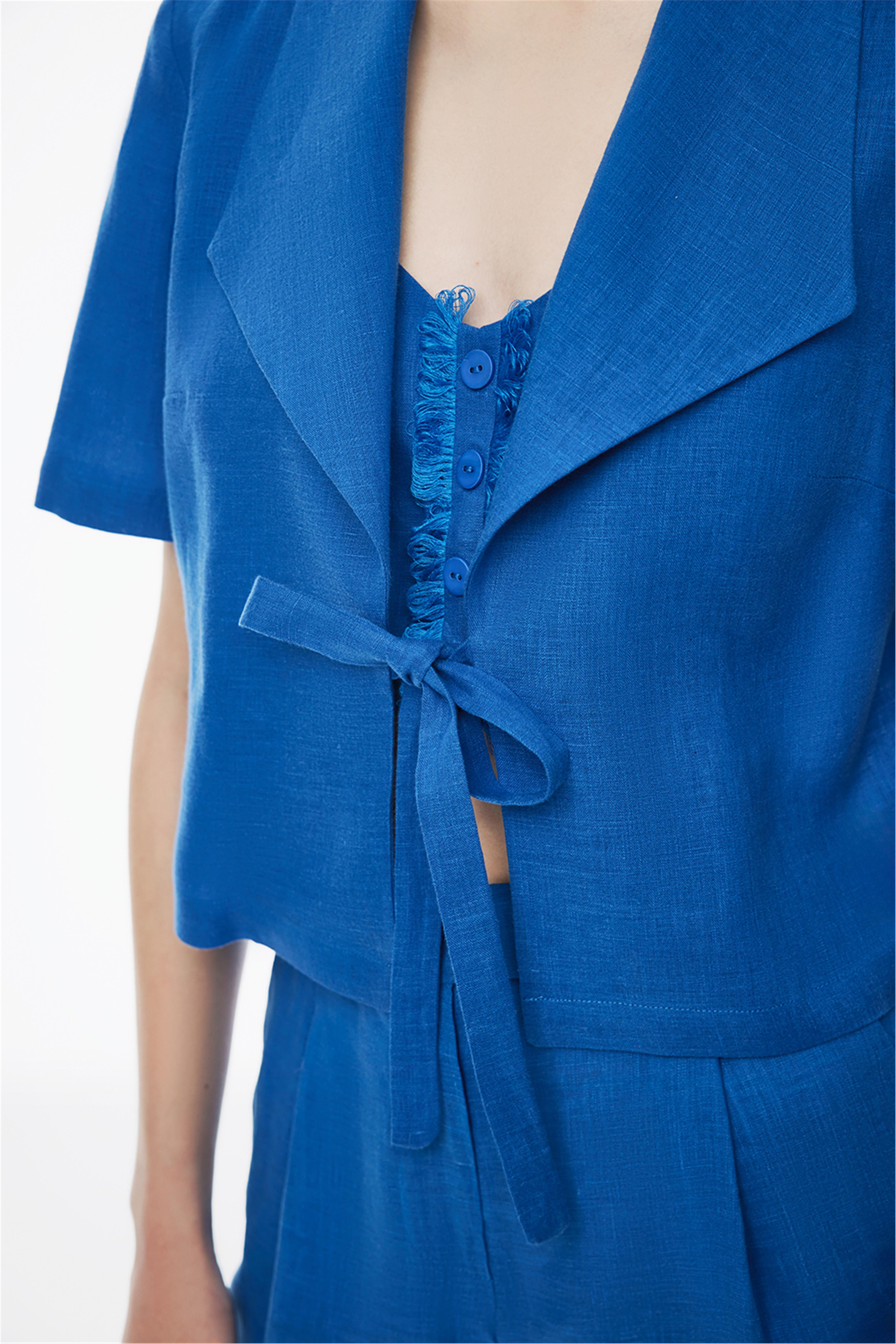 Rainer Bej Renk Regular Fit Gömlek Yaka Tulum