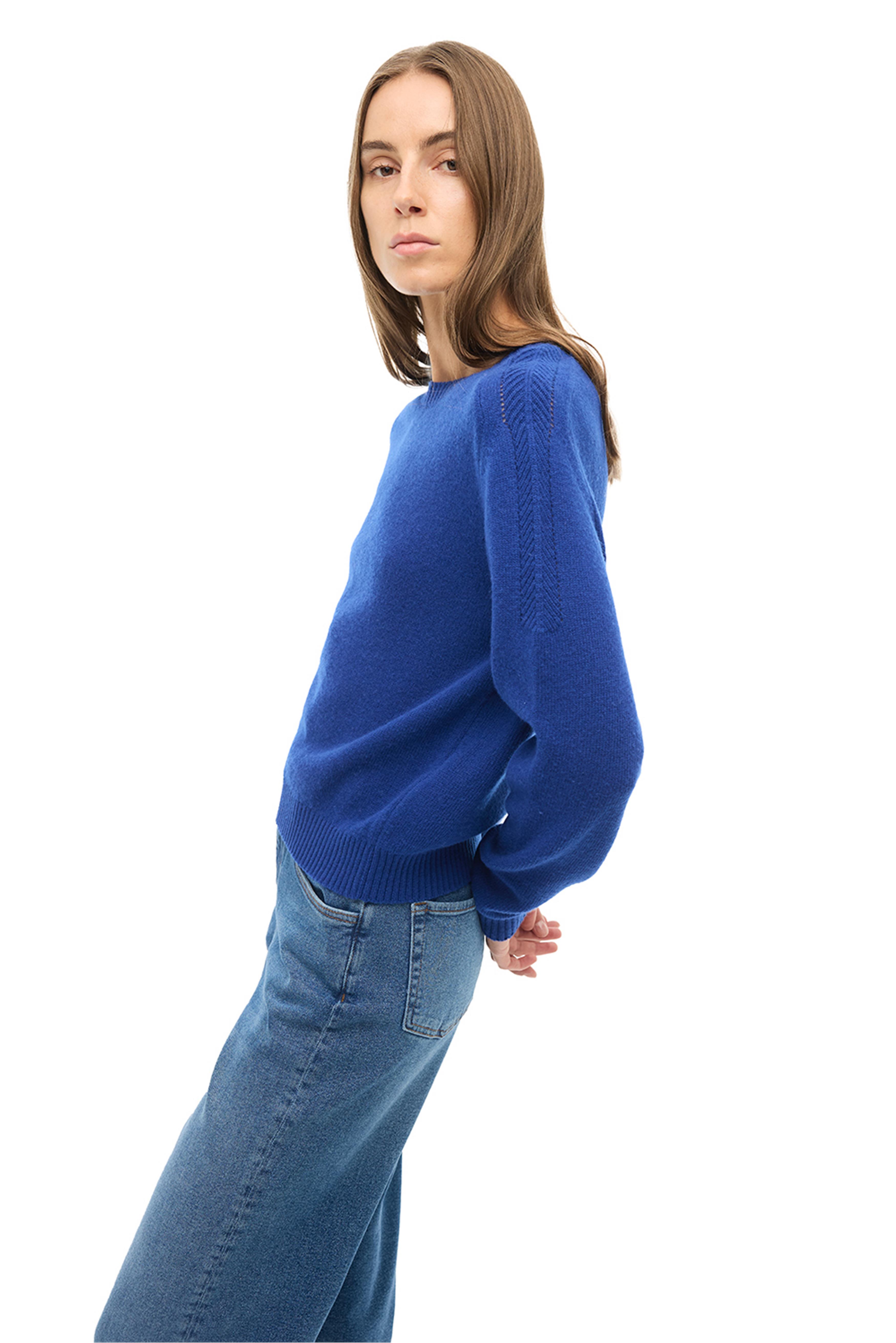 Saks Bisiklet Yaka Triko Kazak