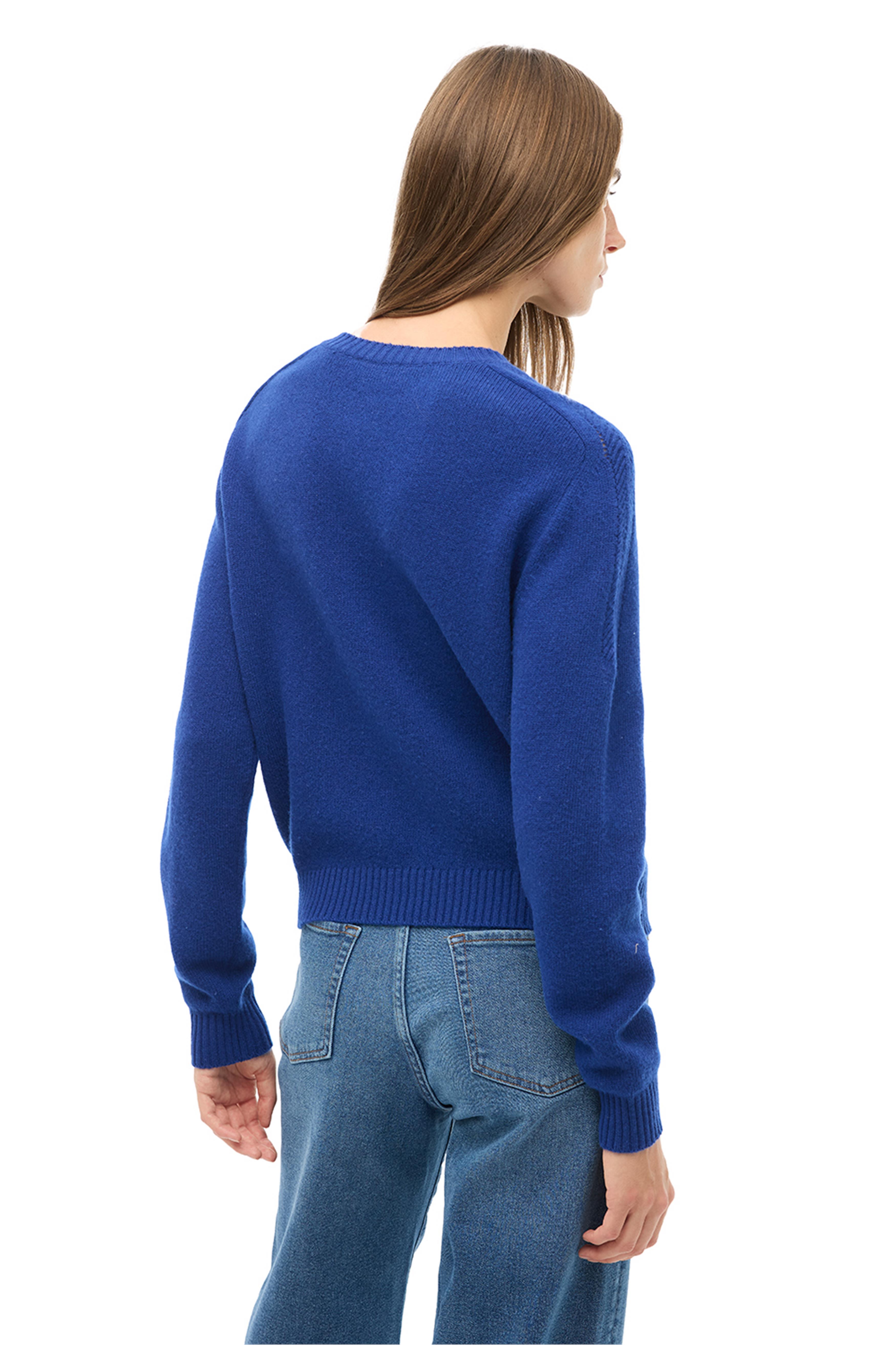 Saks Bisiklet Yaka Triko Kazak