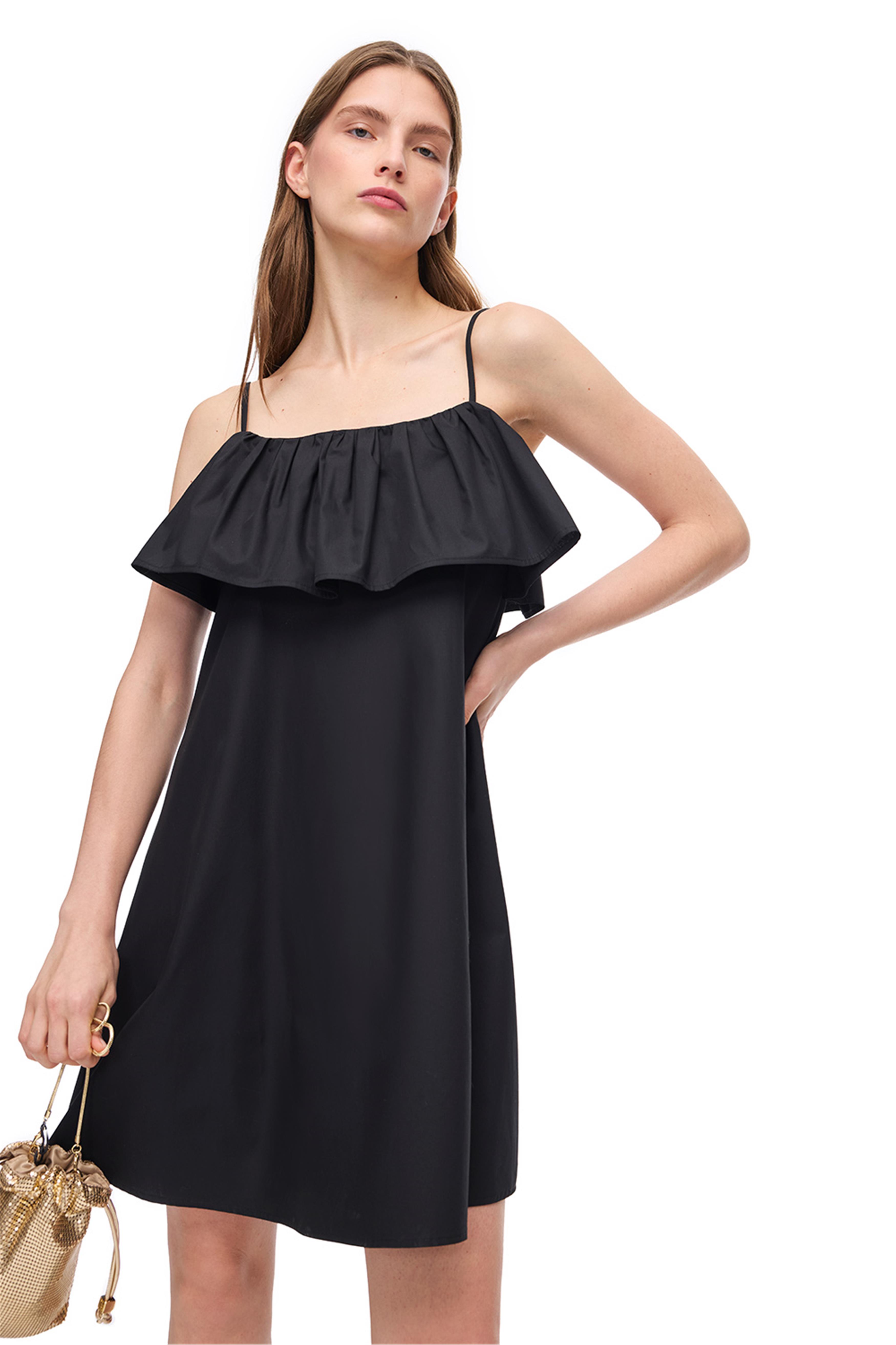 Siyah Albas Mini Boy Elbise