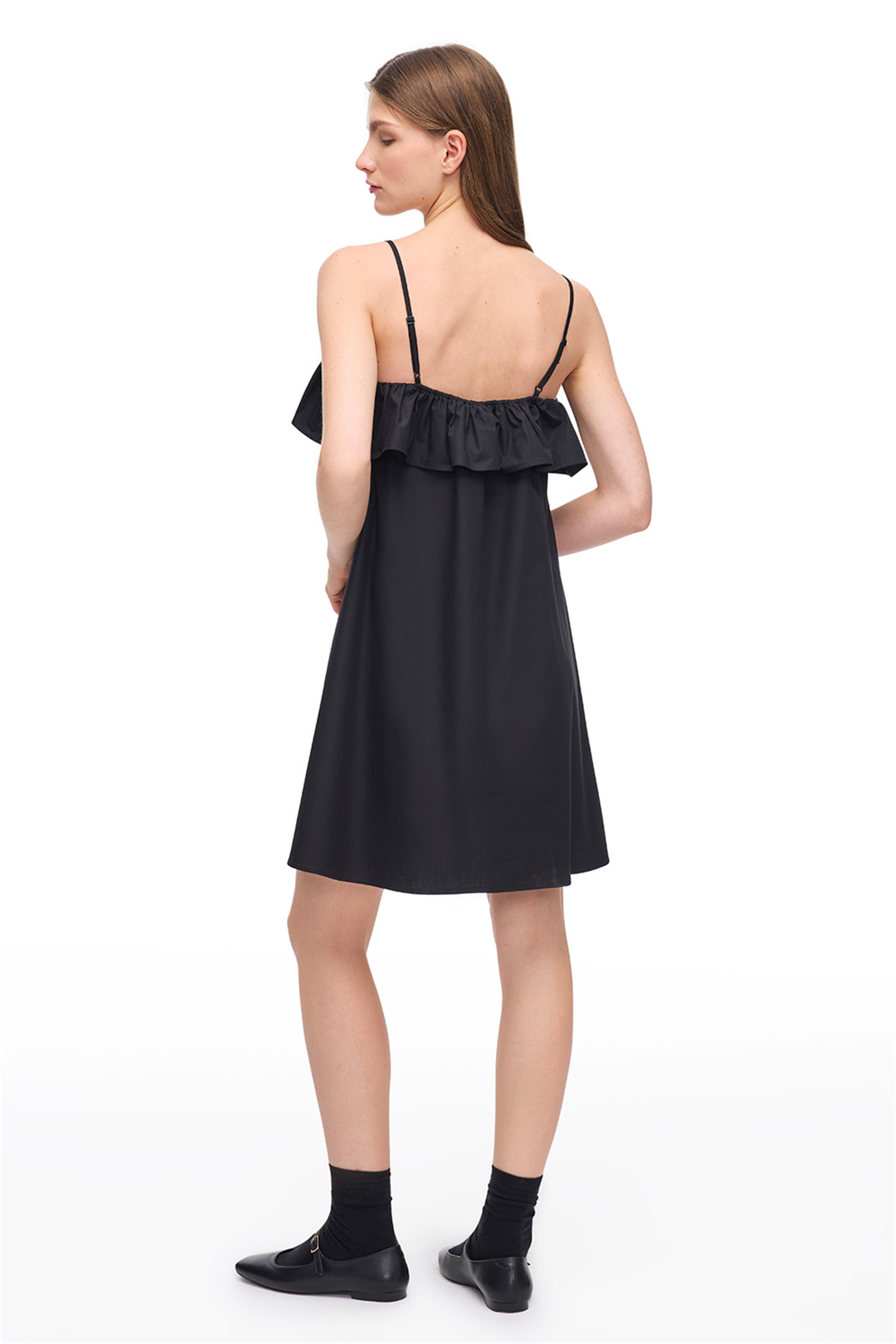 Siyah Albas Mini Boy Elbise