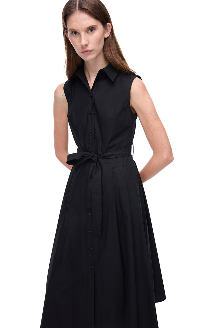 Siyah Amelias Regular Fit Midi Boy Elbise