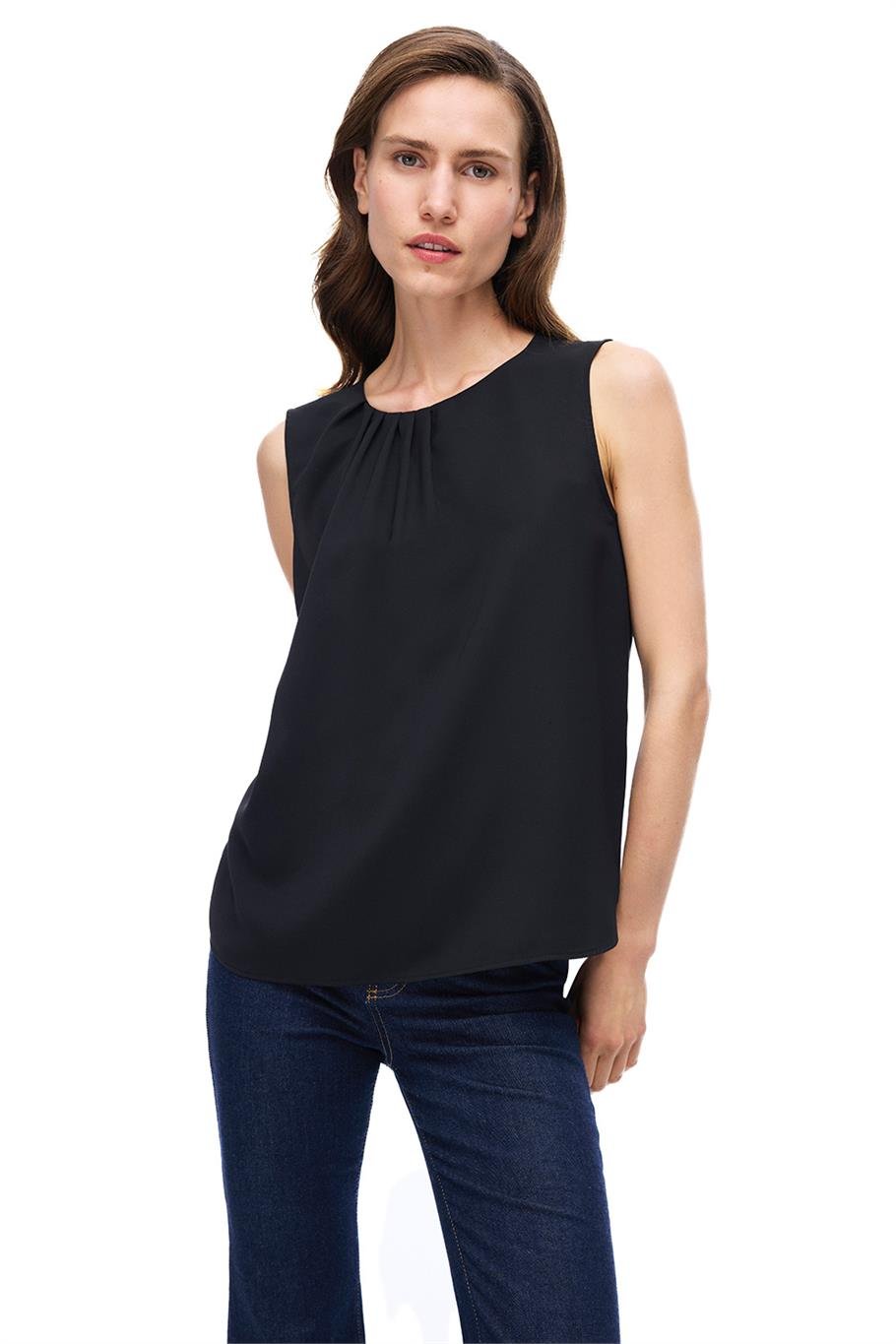 Siyah Bisiklet Taka Sıfır Kol Bluz