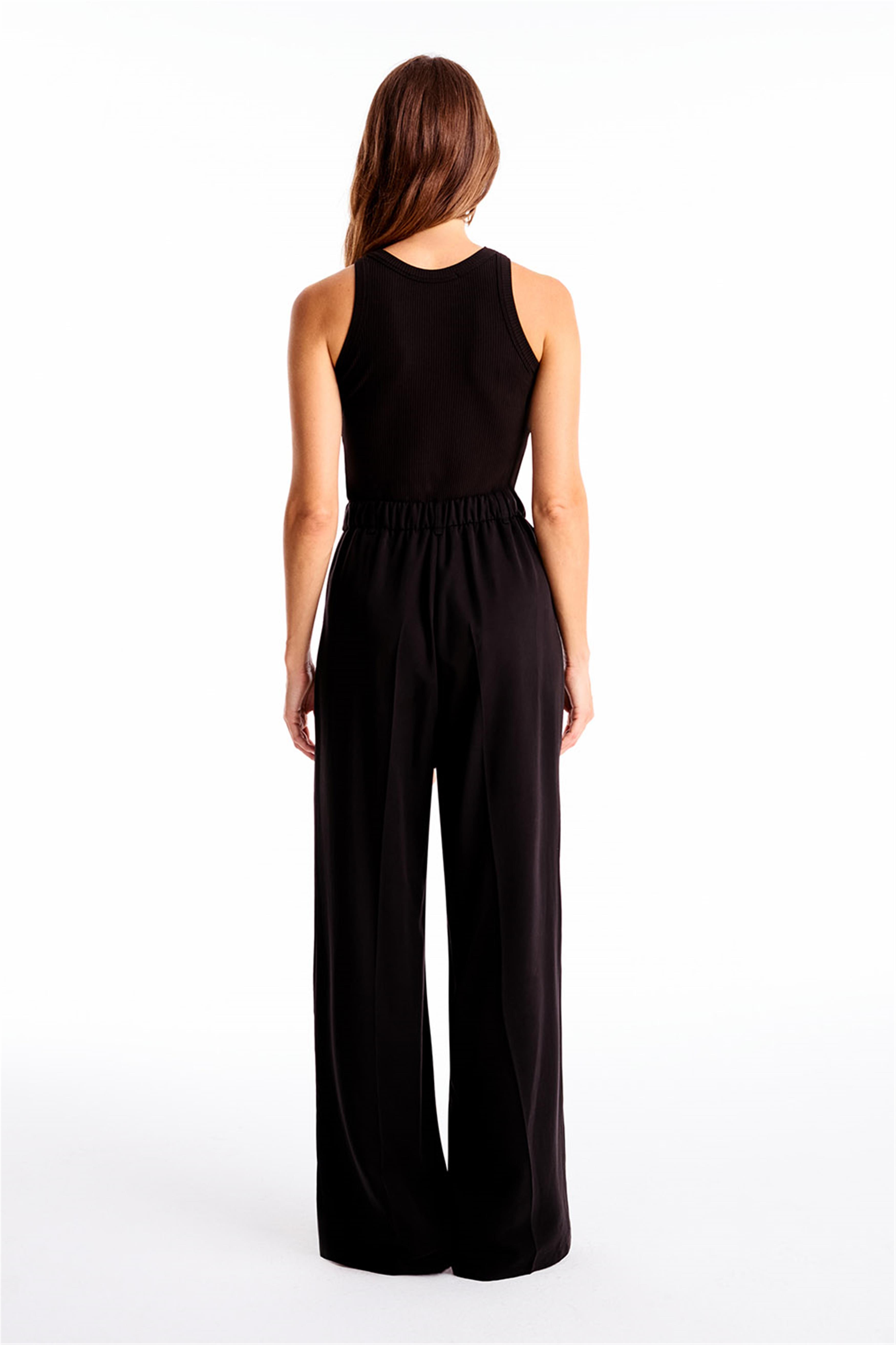 Siyah Days Regular Fit Yüksek Bel Pantolon