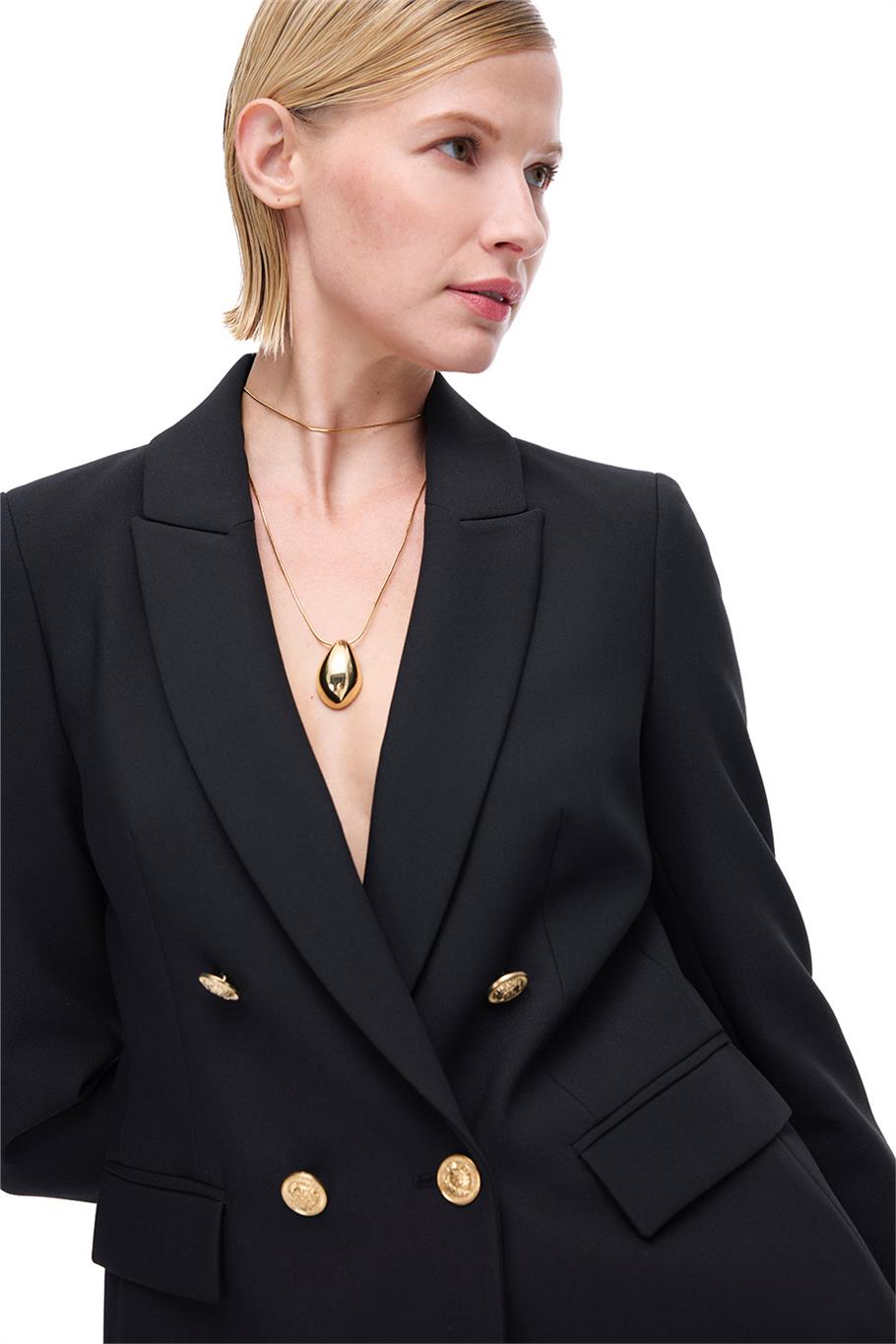 Siyah  Klasik Yaka Ceket