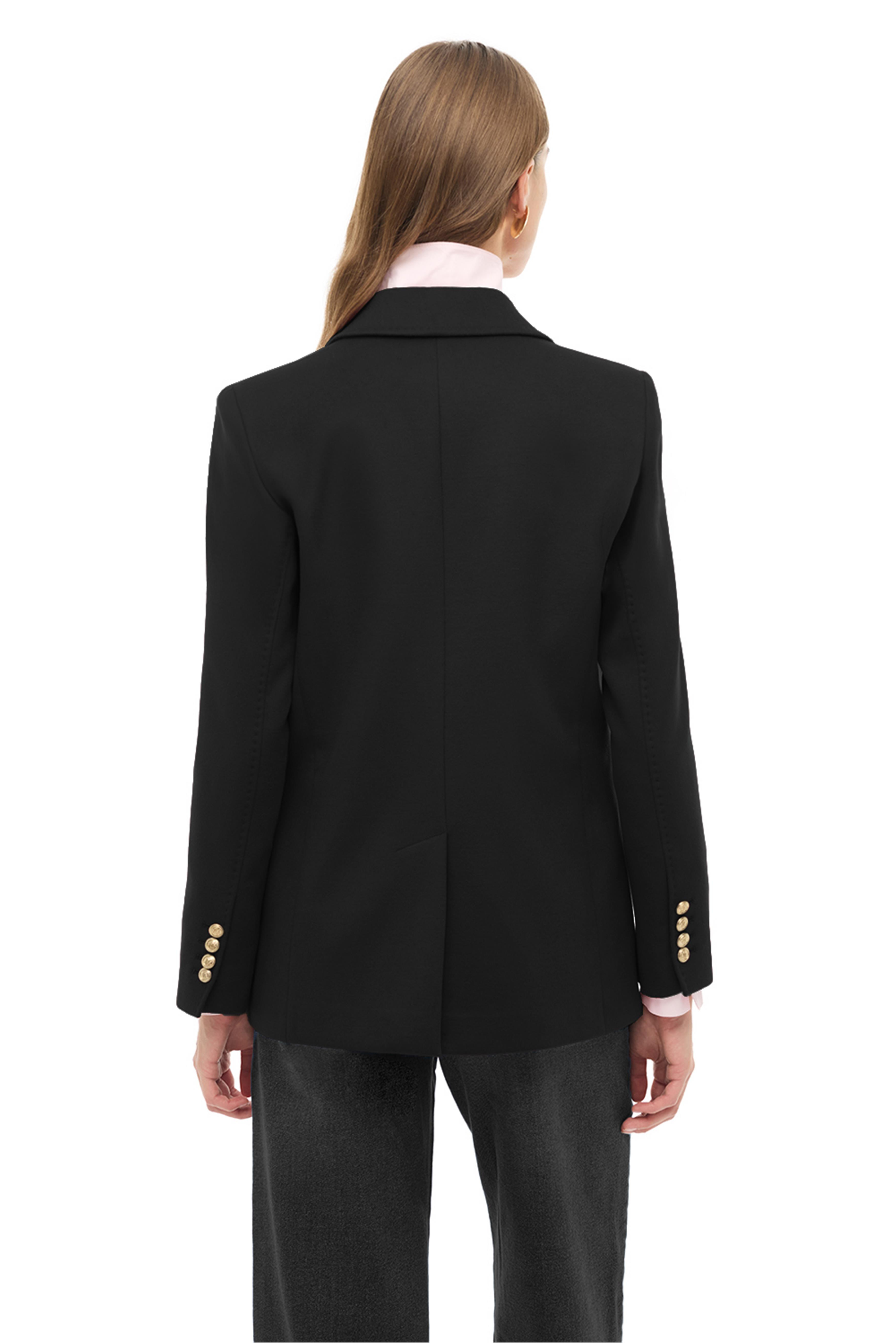 Siyah Klasik Yaka Ceket