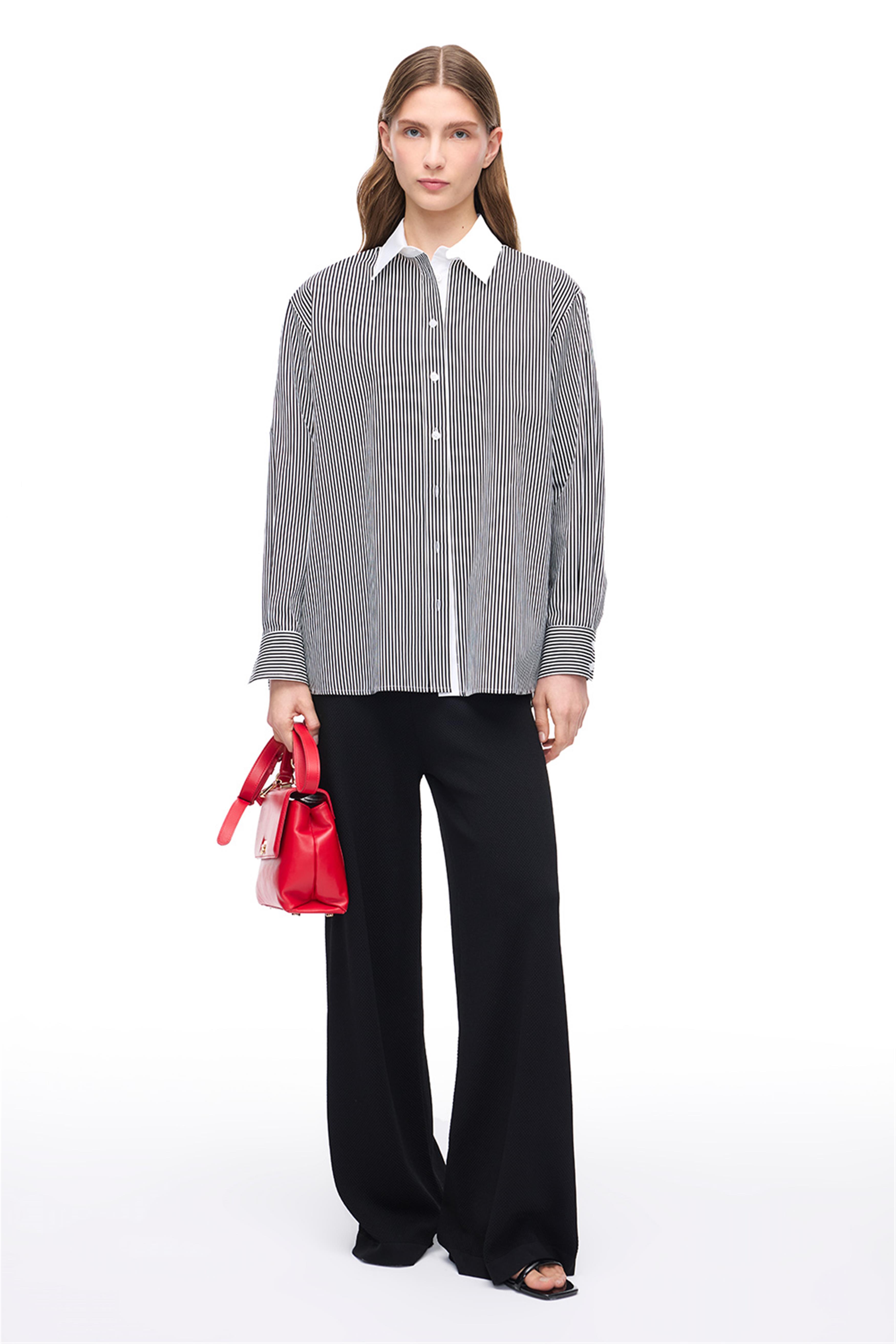 Siyah Triko Palazzo Pantolon