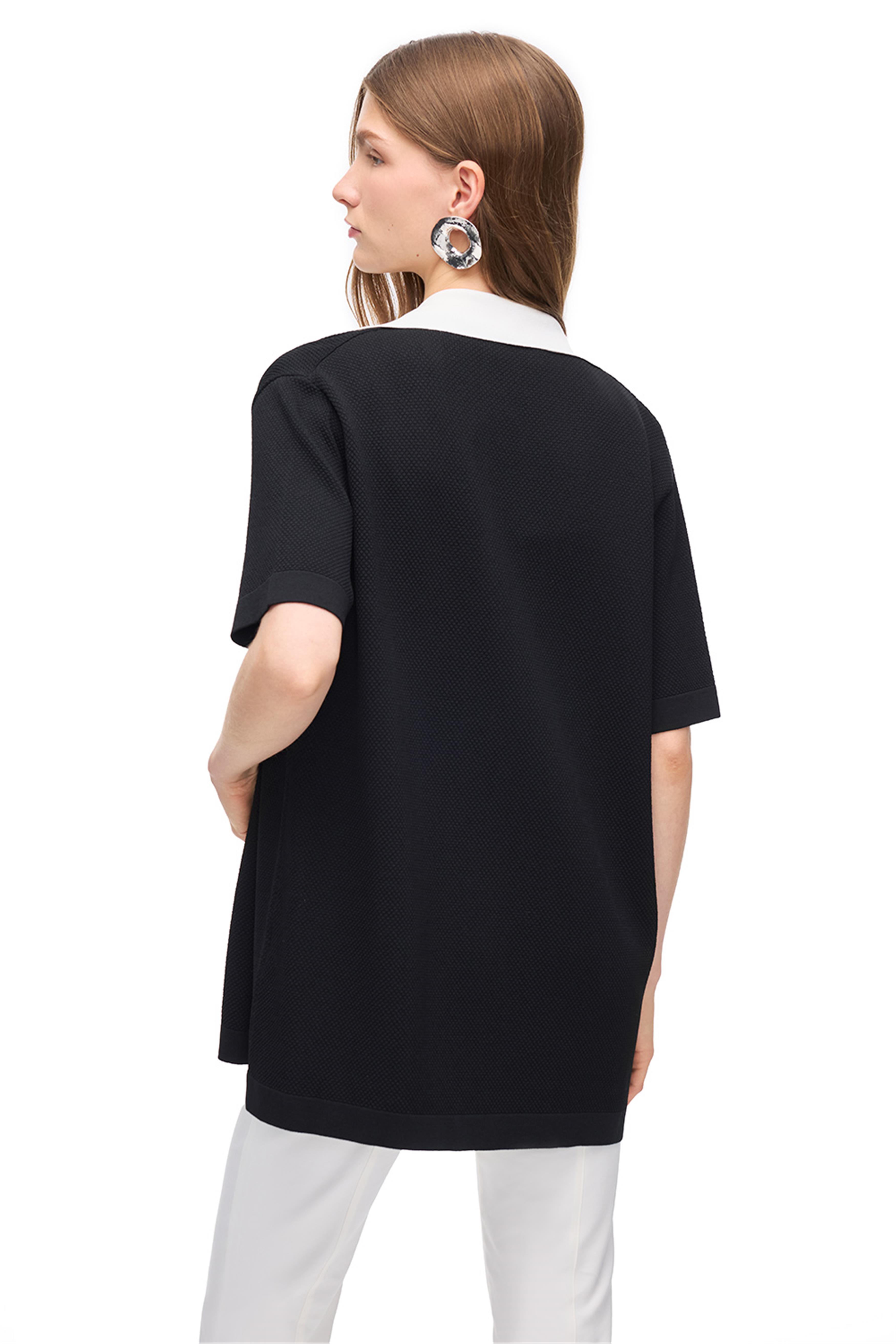 Siyah Triko Triko Hırka