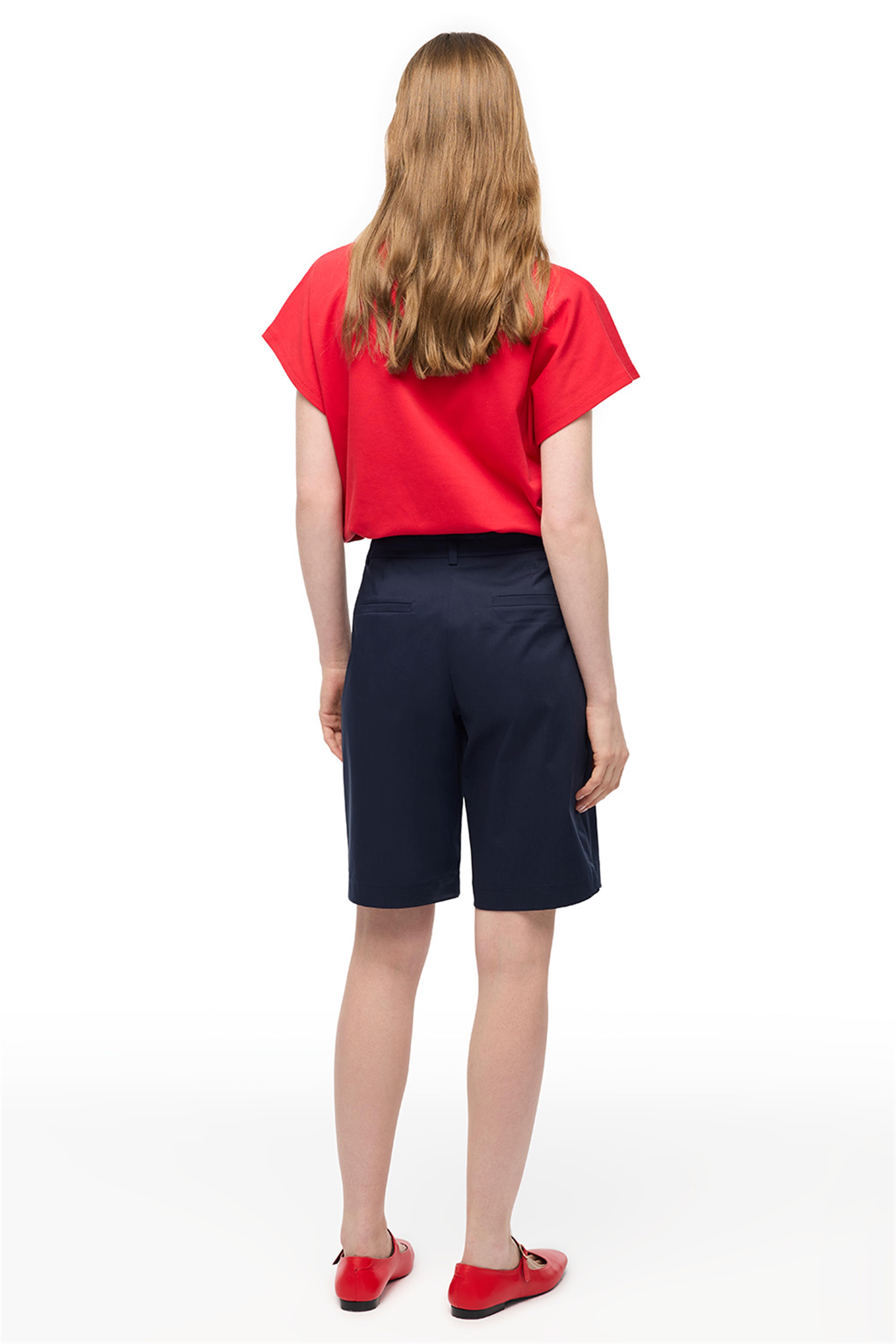 Turuncu %100 Pamuk Rahat Kalıp Bisiklet Yaka Tişört