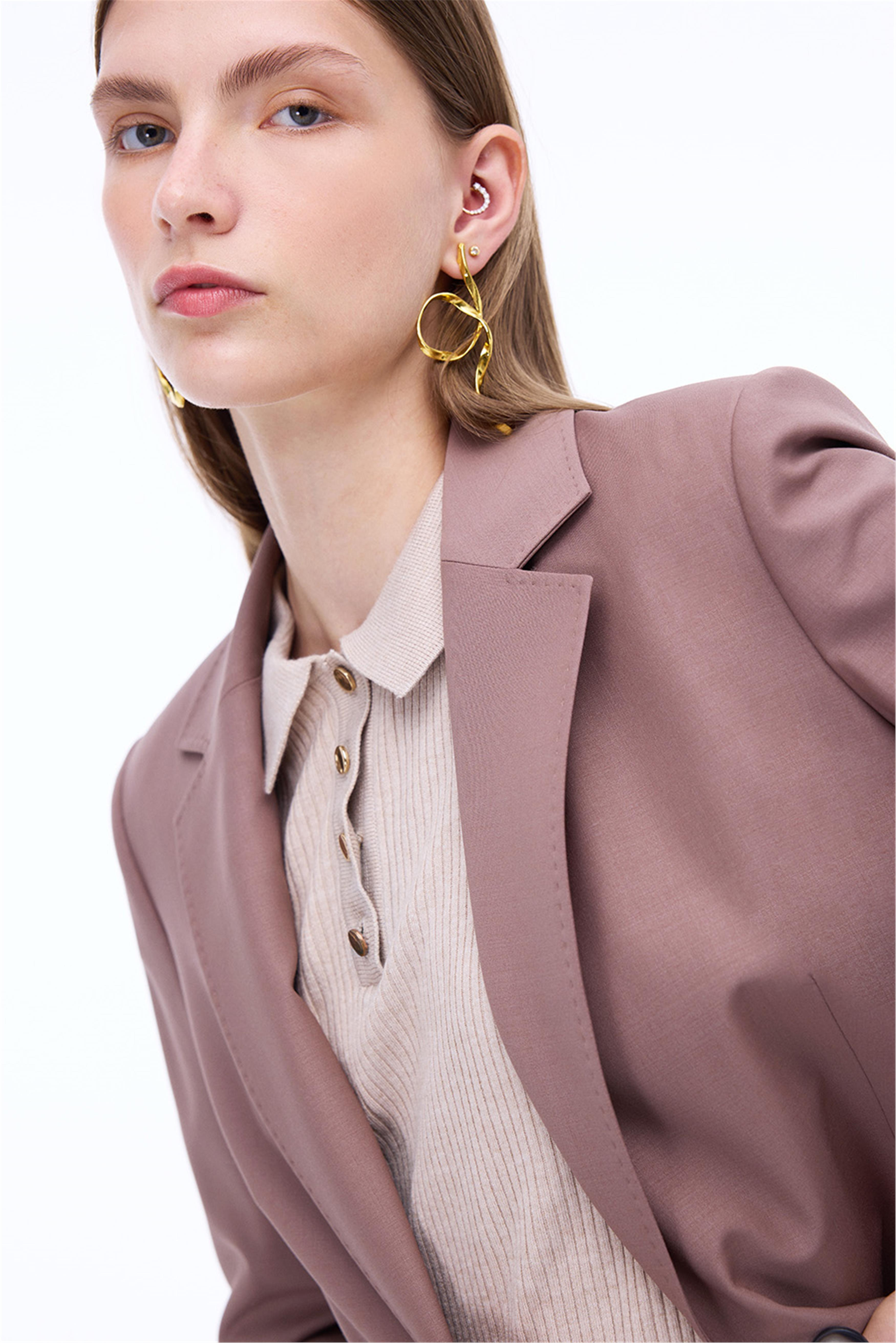 Vizon Klasik Yaka Ceket