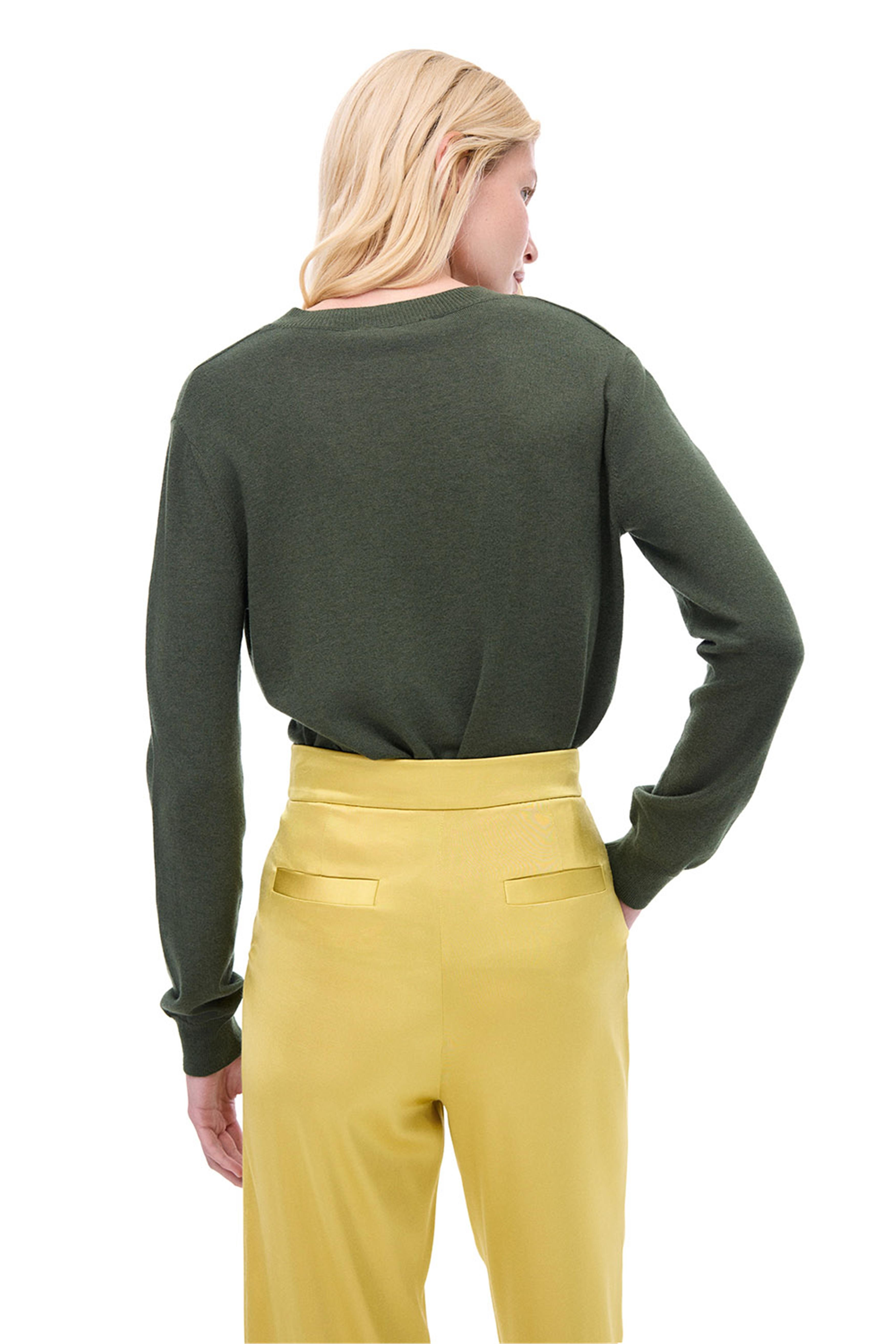 Wonder Regular Fit Yağ Yeşili Renk Kadın Pantolon