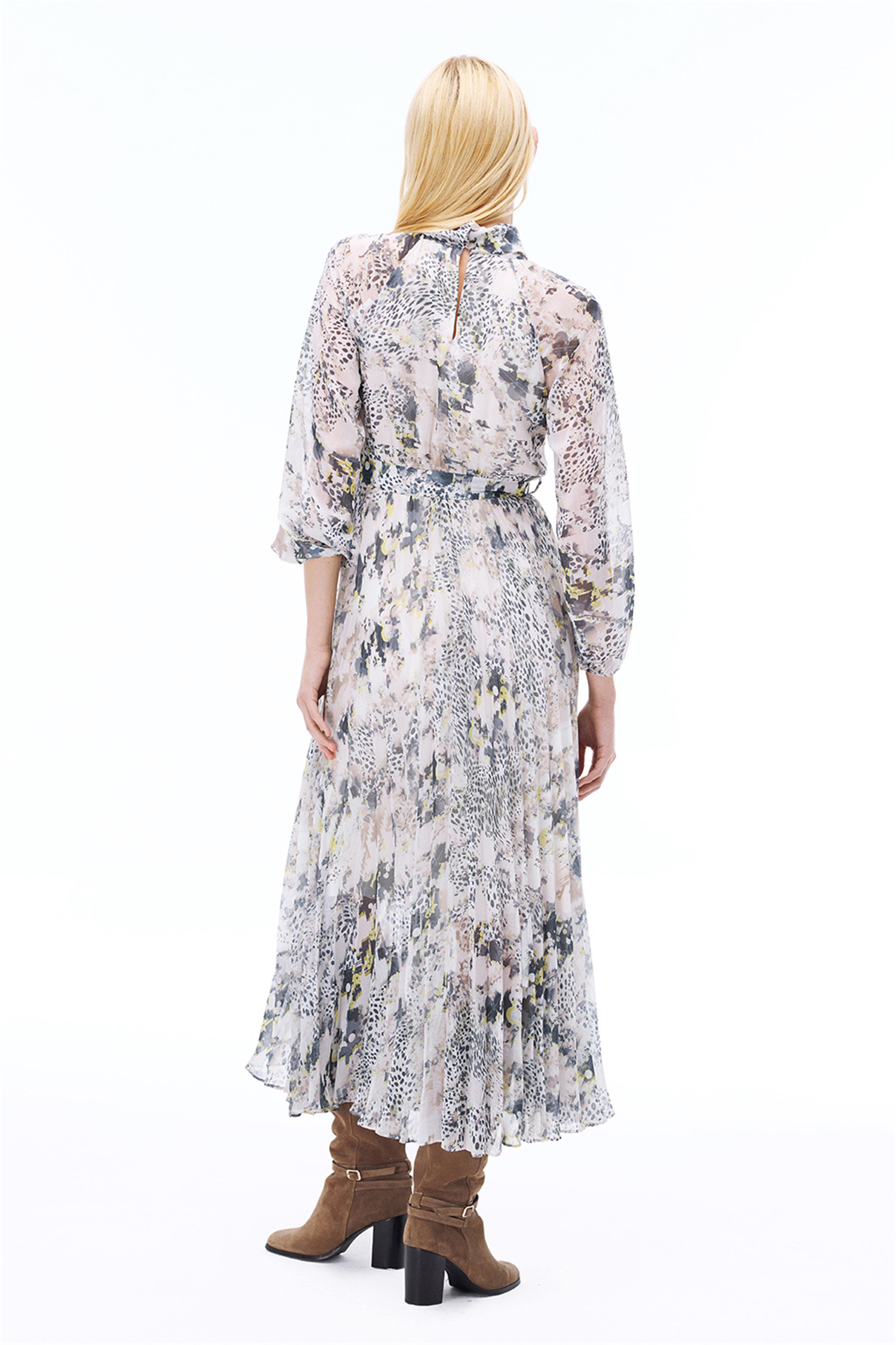 Yoryu Mini Boy Takma Kol Çok Renkli Elbise