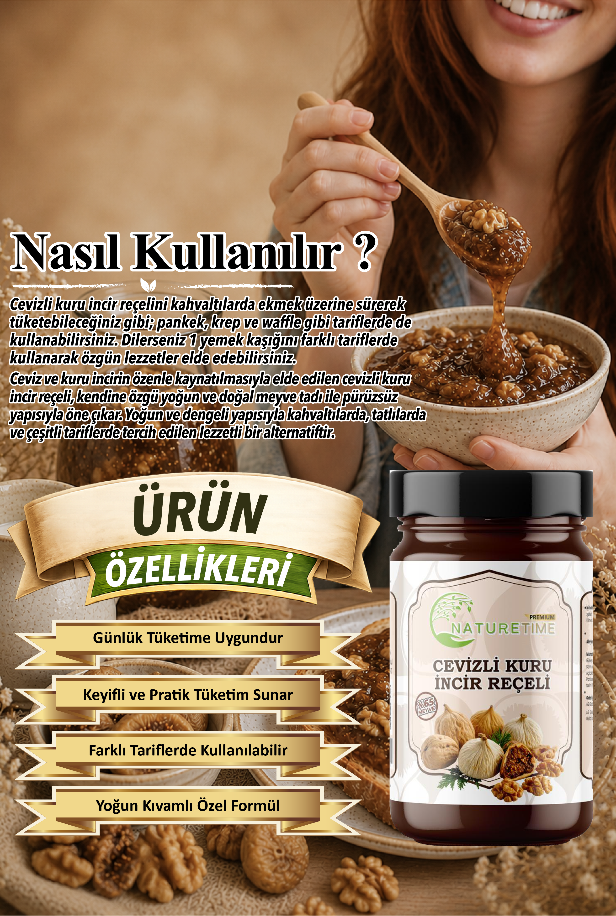 Cevizli Kuru İncir Reçeli