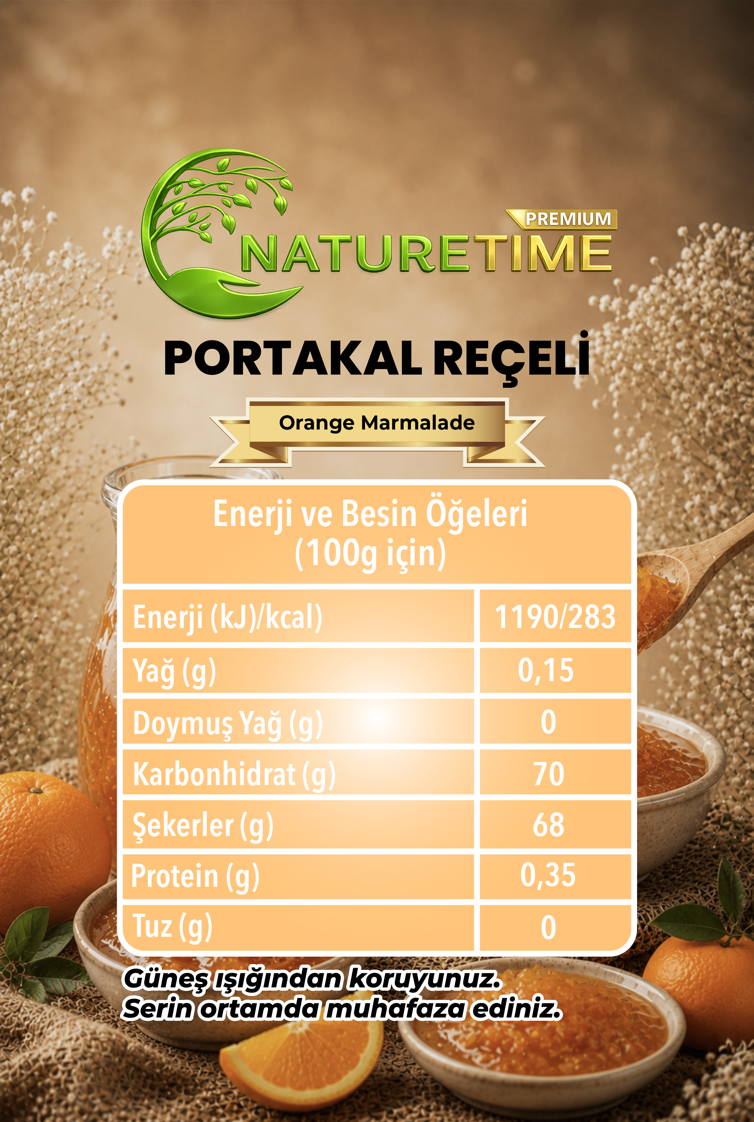 Portakal Reçeli 350 Gr