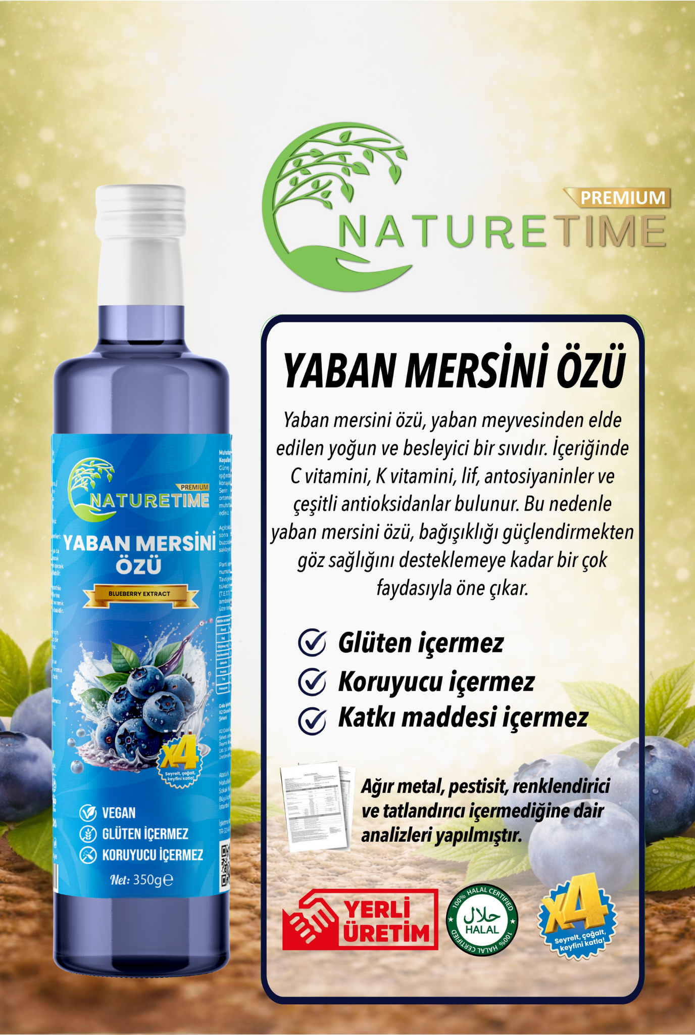 Yaban Mersini Özü 350 gr