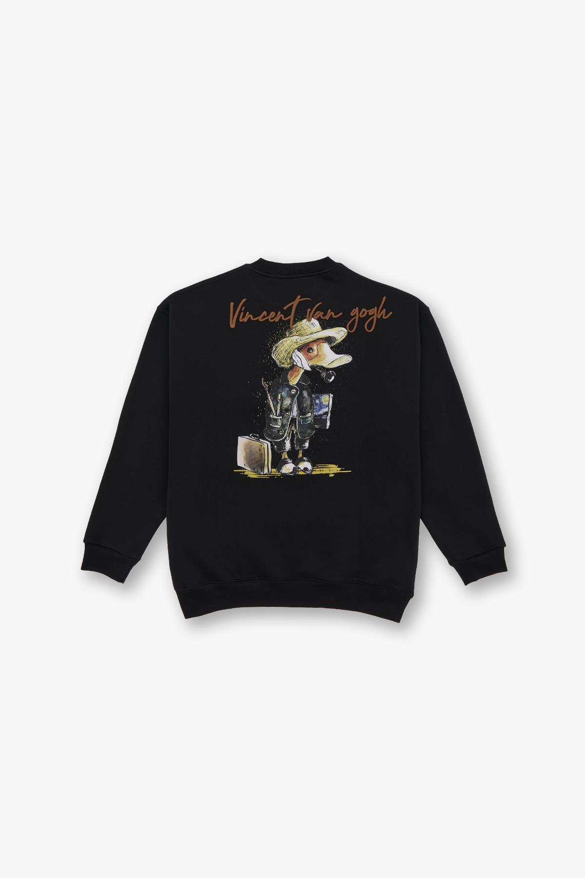 Art Nomad Oversize Sweatshirt Kadın Siyah