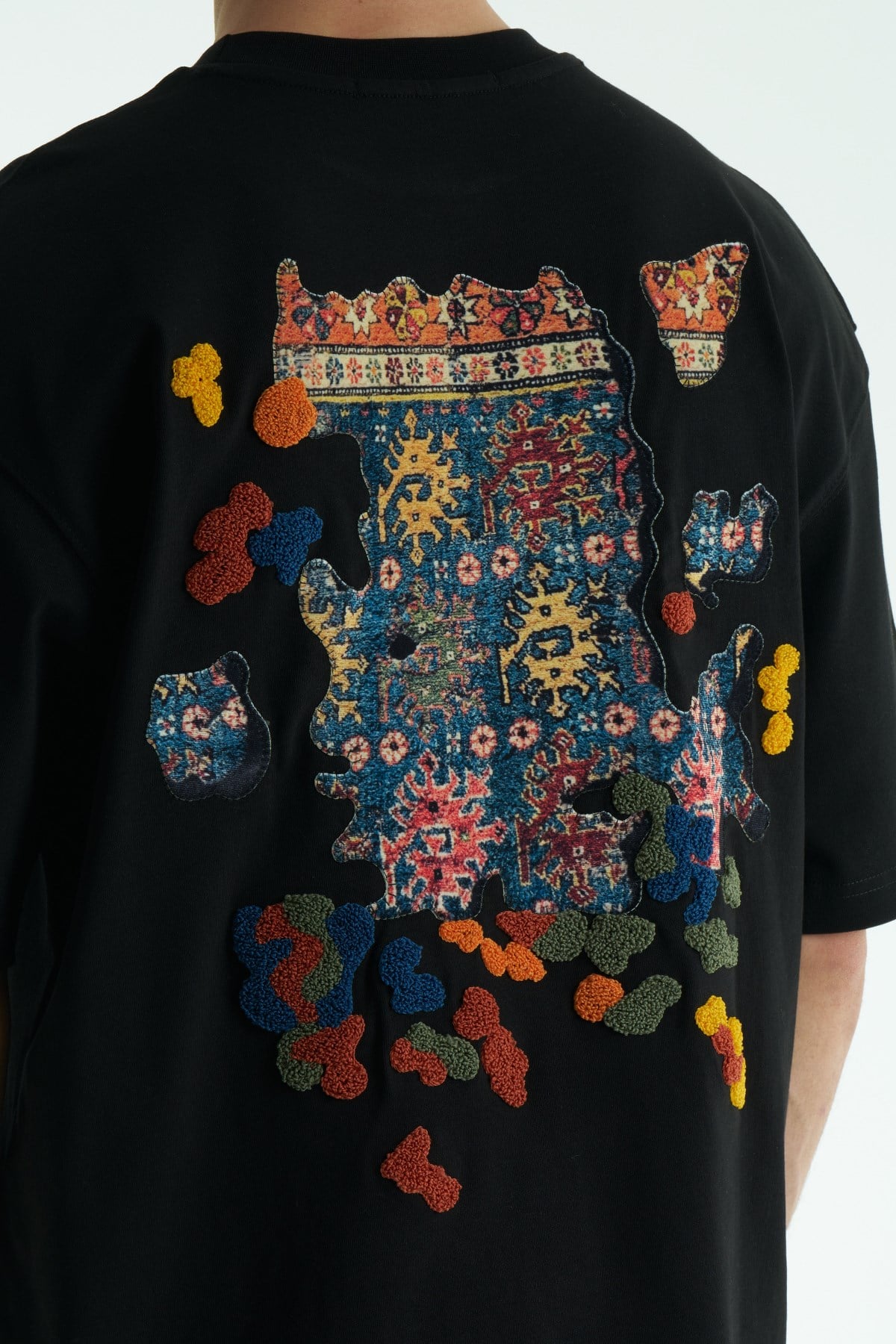 Authentic Oversize Erkek Tişört Siyah