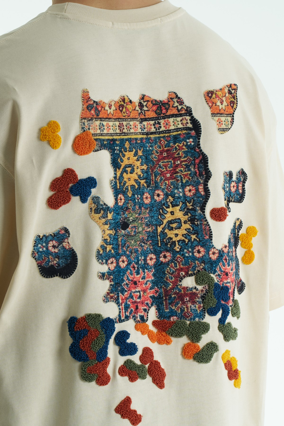 Authentic Oversize Erkek Tişört Stone