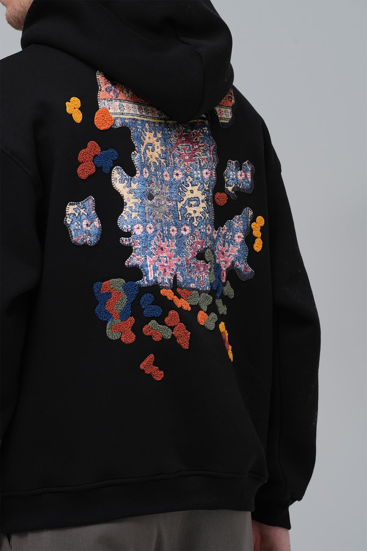 Authentic Oversize Sweatshirt Erkek Siyah