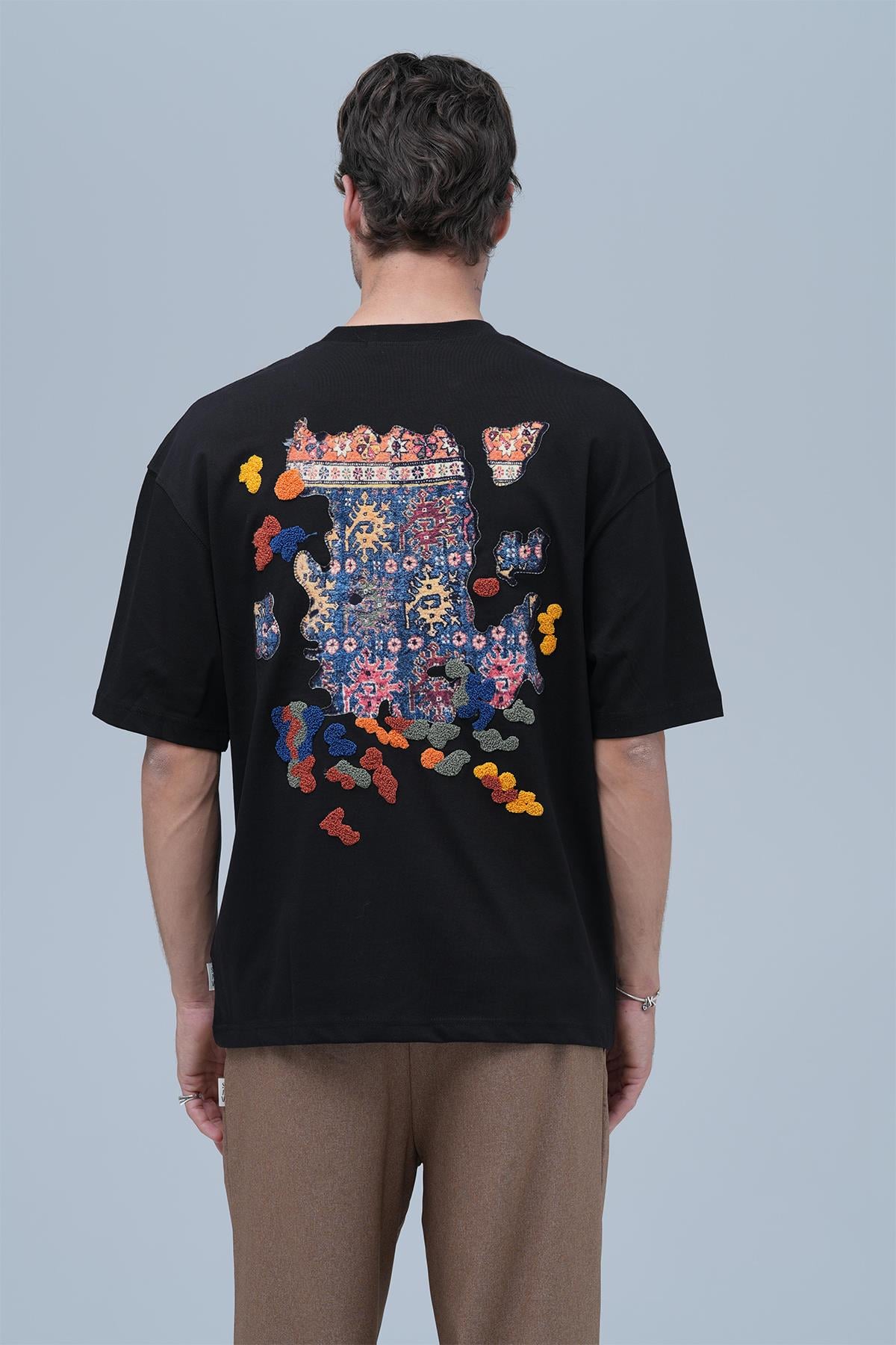 Authentic Oversize Tişört Erkek Siyah