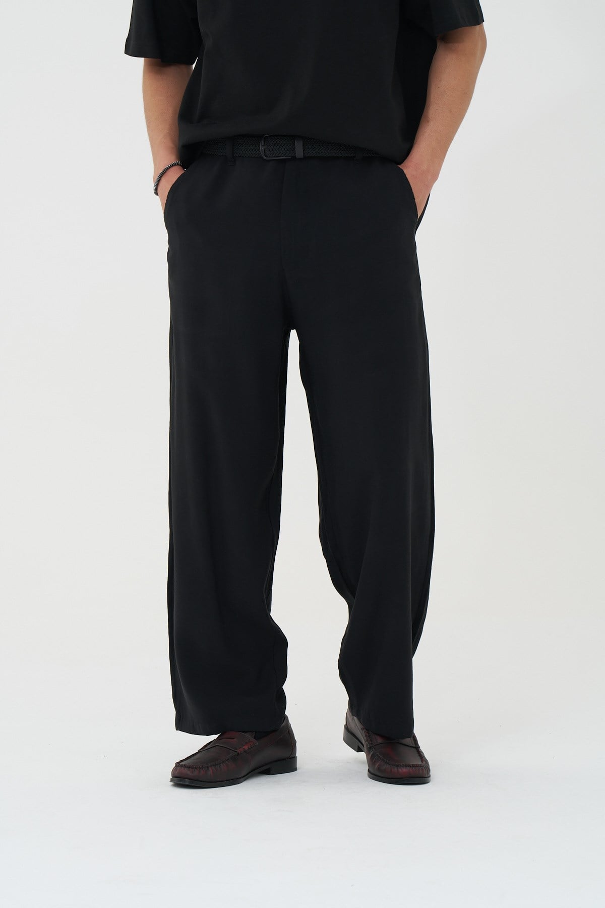 Avenue Relaxed Fit Erkek Pantolon Siyah