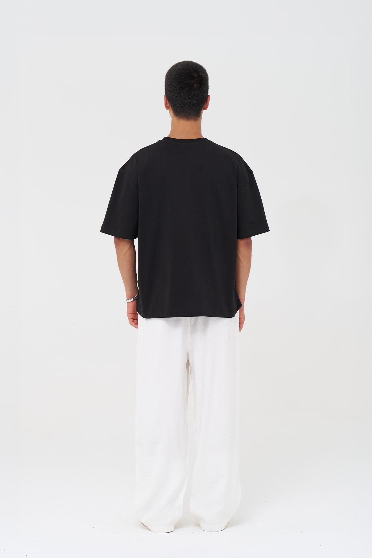 Basic Oversize Tişört Erkek /04 Siyah