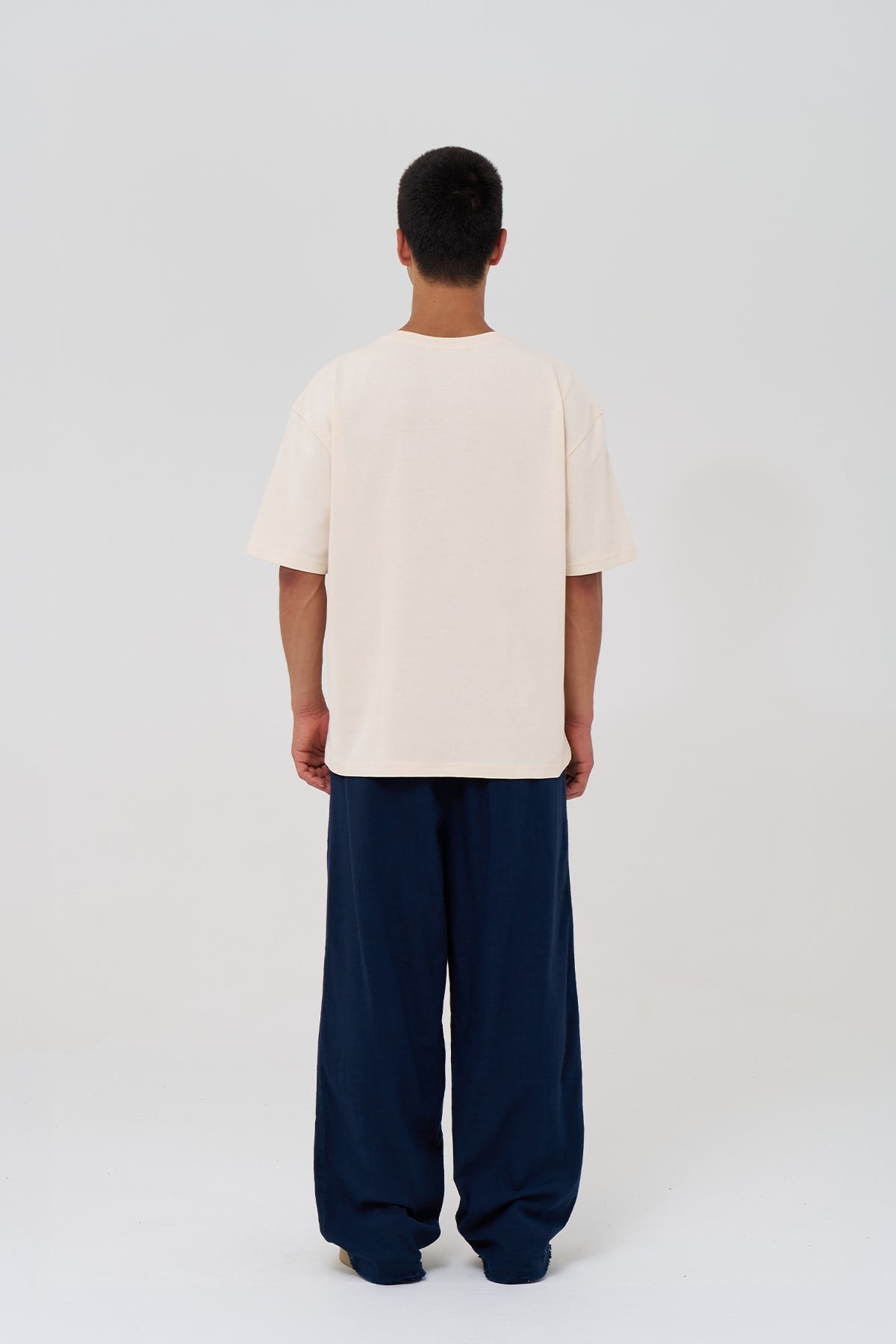 Basic Oversize Tişört Erkek /04 Stone