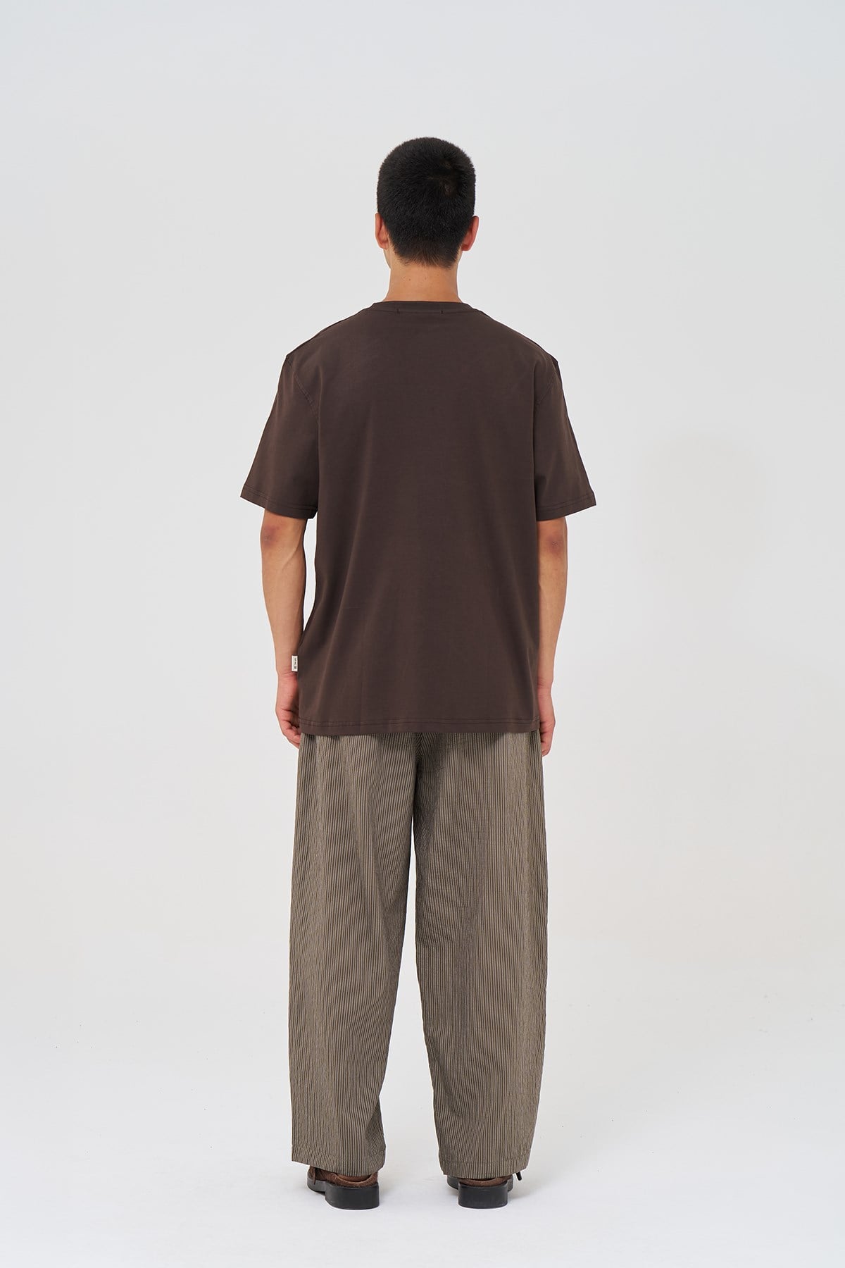 Basic Regular Fit Tişört Erkek /02 Kahverengi