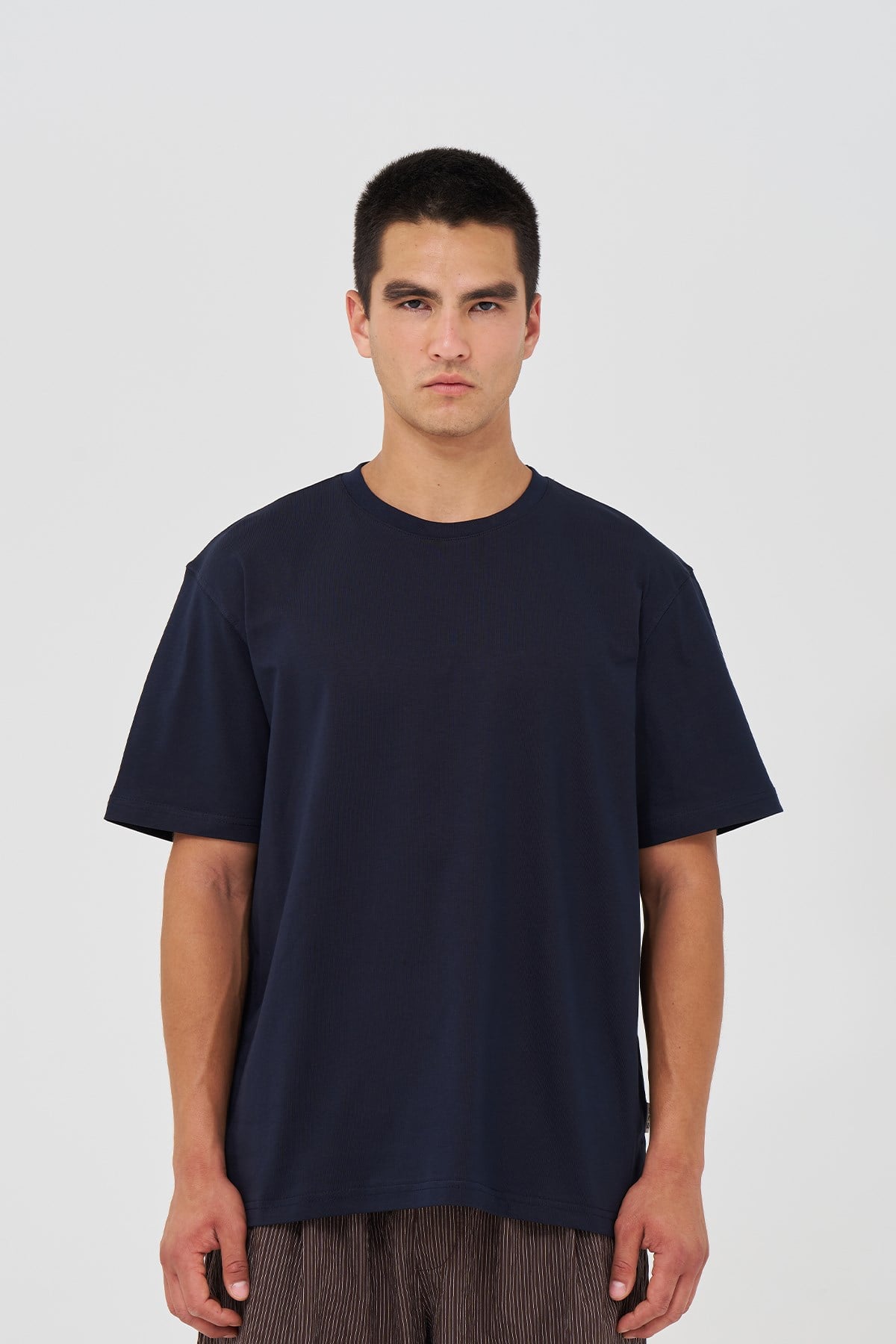 Basic Regular Fit Tişört Erkek /02 Lacivert