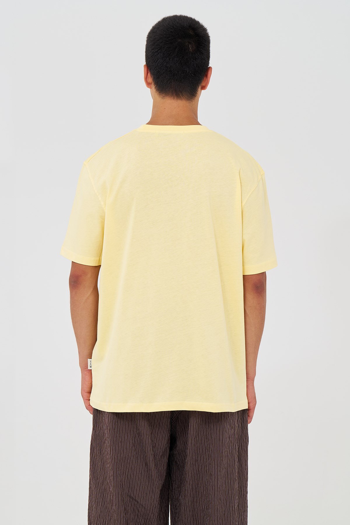 Basic Regular Fit Tişört Erkek /02 Sarı