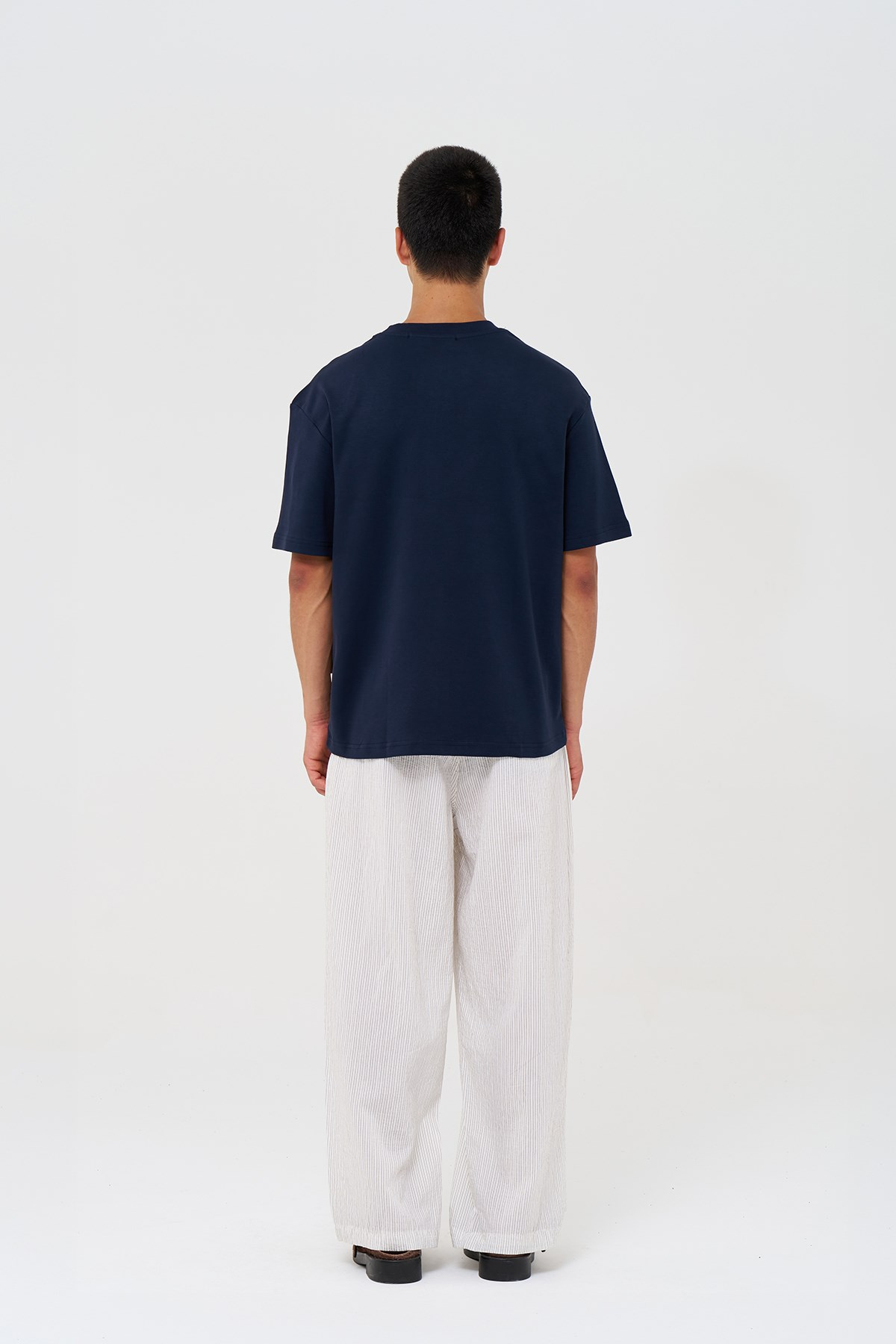 Basic Relaxed Fit Tişört Erkek /03 Lacivert