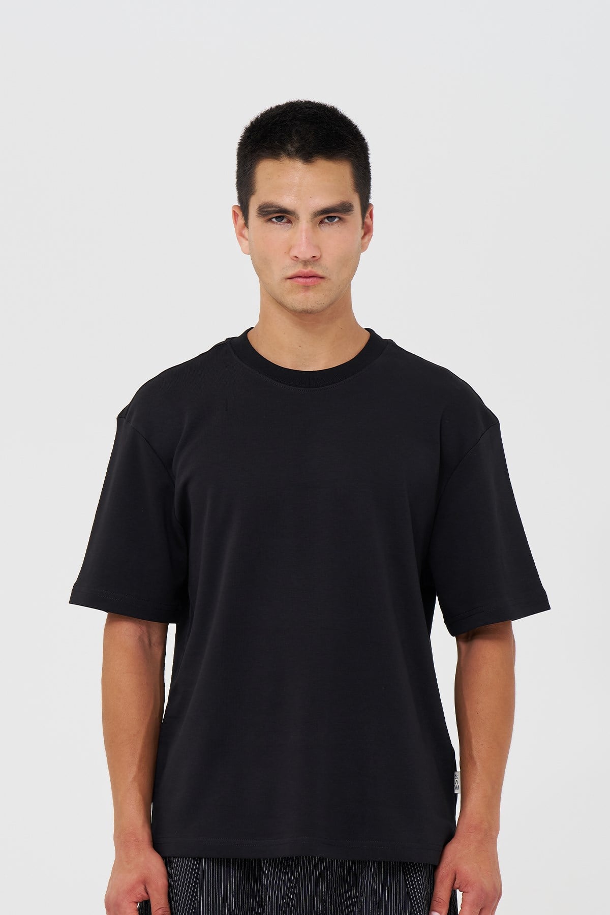 Basic Relaxed Fit Tişört Erkek /03 Siyah