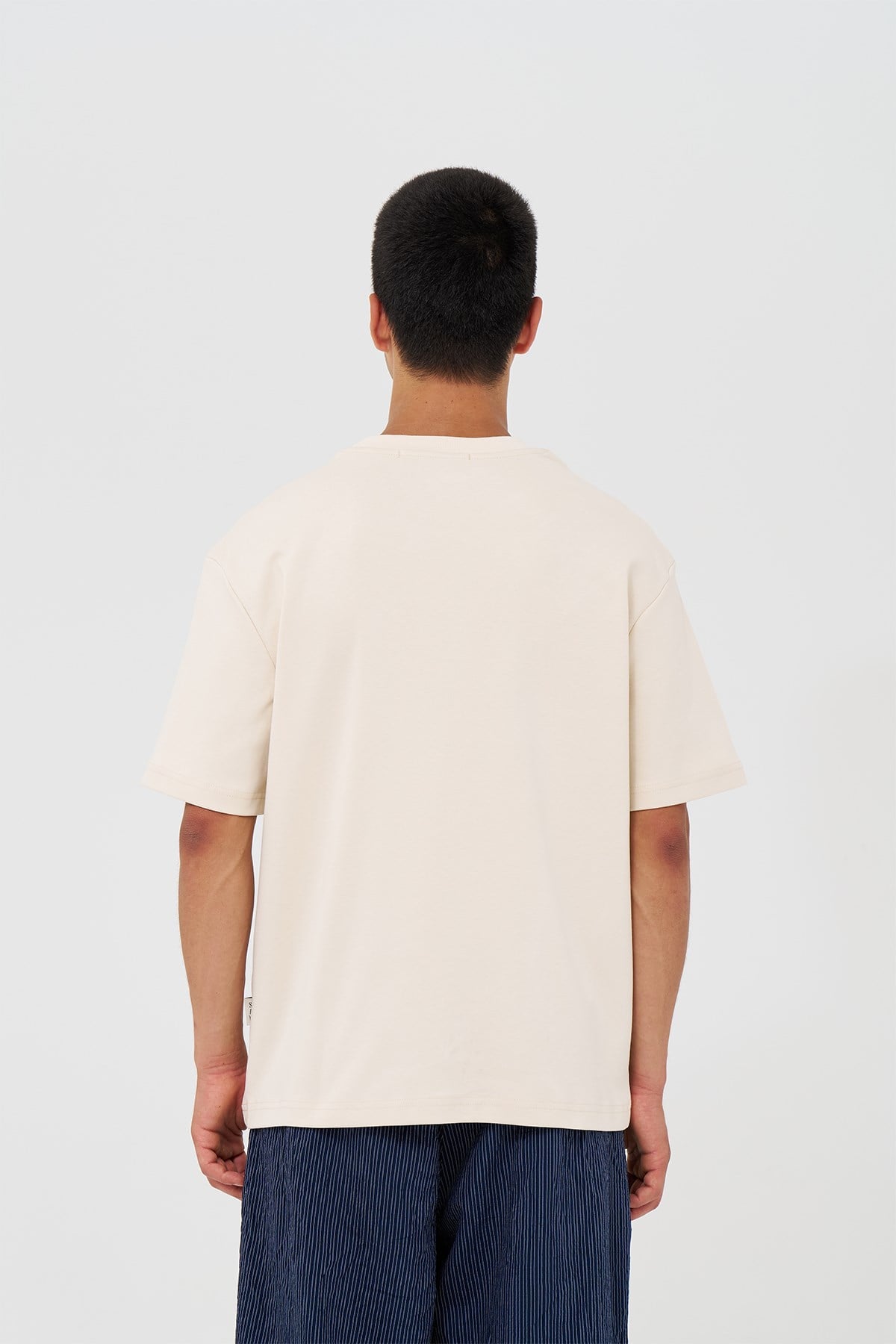 Basic Relaxed Fit Tişört Erkek /03 Stone