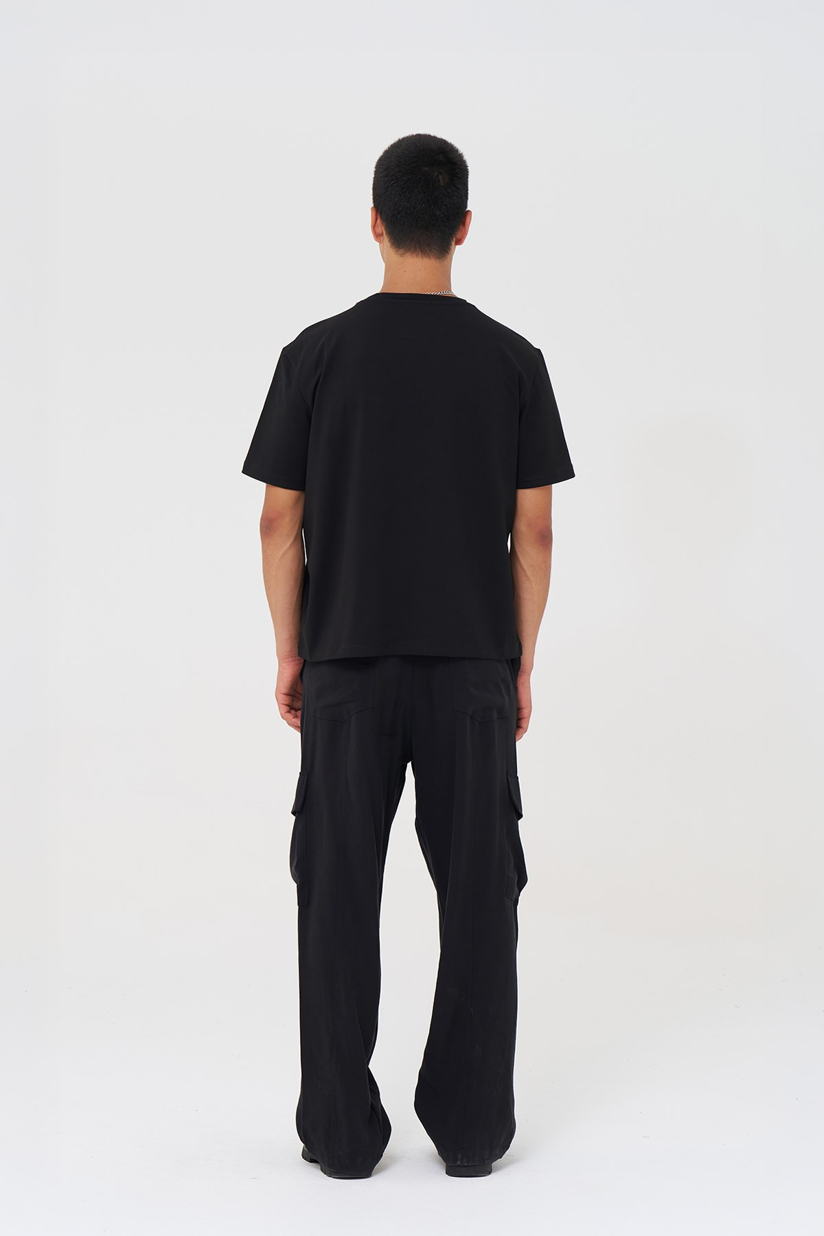 Basic Slim Fit Tişört Erkek /01 Siyah