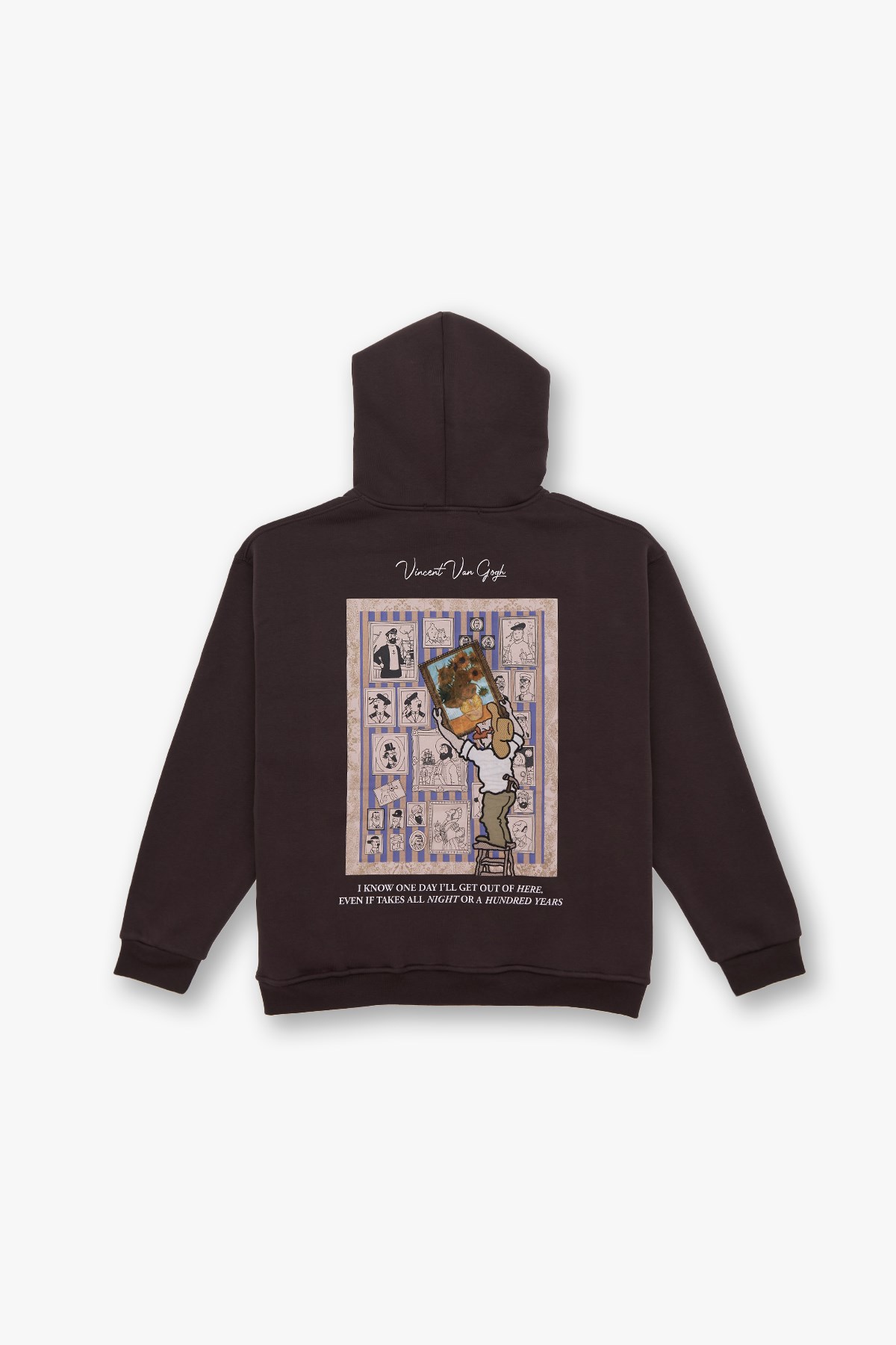 Beyond the Frames Oversize Sweatshirt Erkek Kahverengi