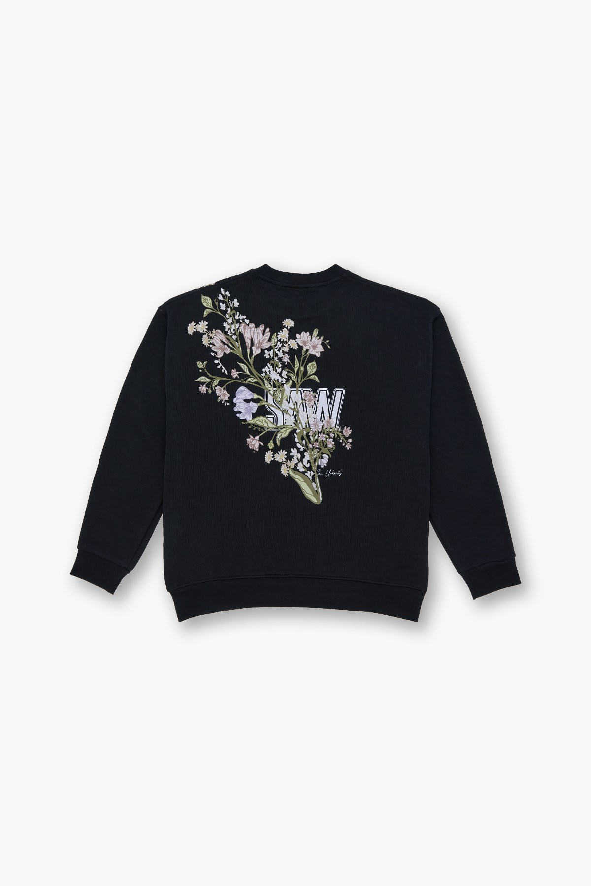 Bloom Spirit Oversize Sweatshirt Erkek Siyah