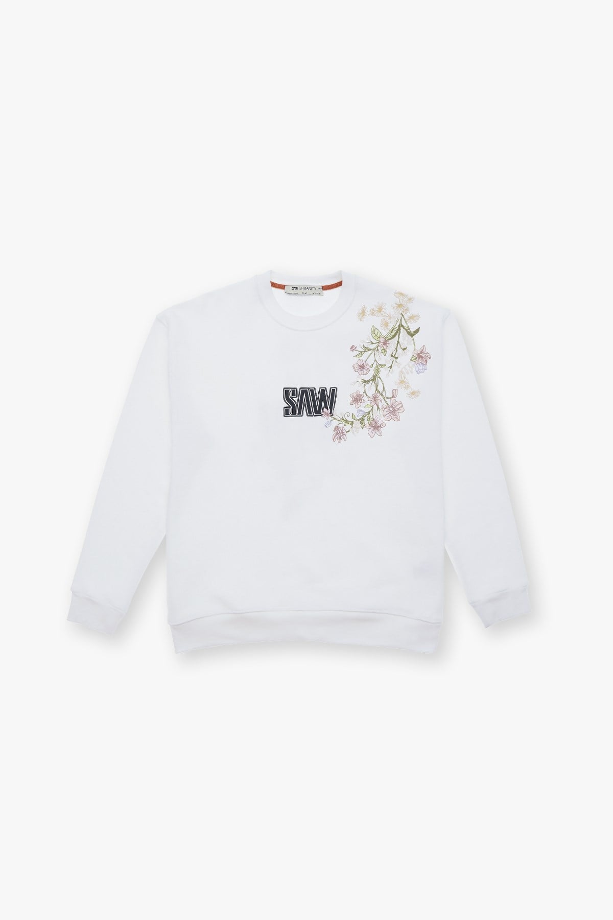 Bloom Spirit Oversize Sweatshirt Kadın Ekru