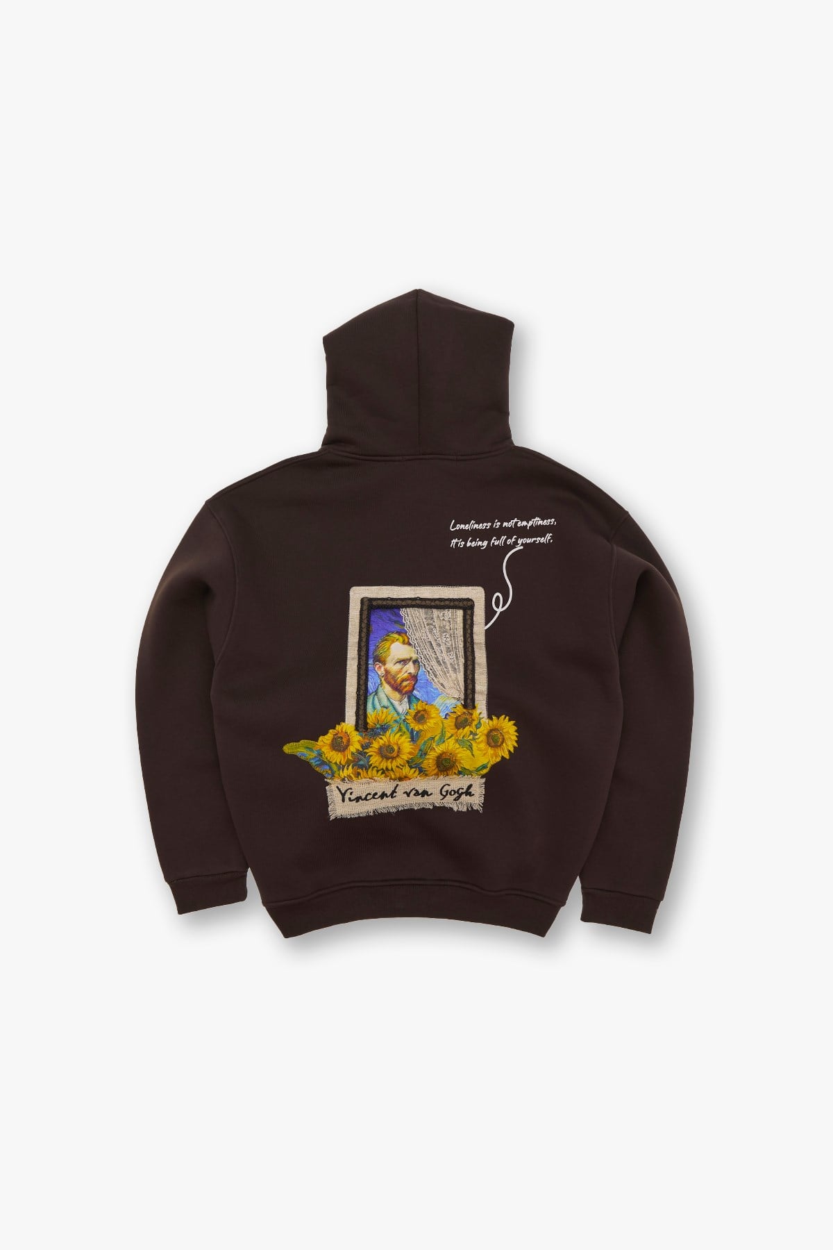 Blooming Canvas Oversize Sweatshirt Erkek Kahverengi