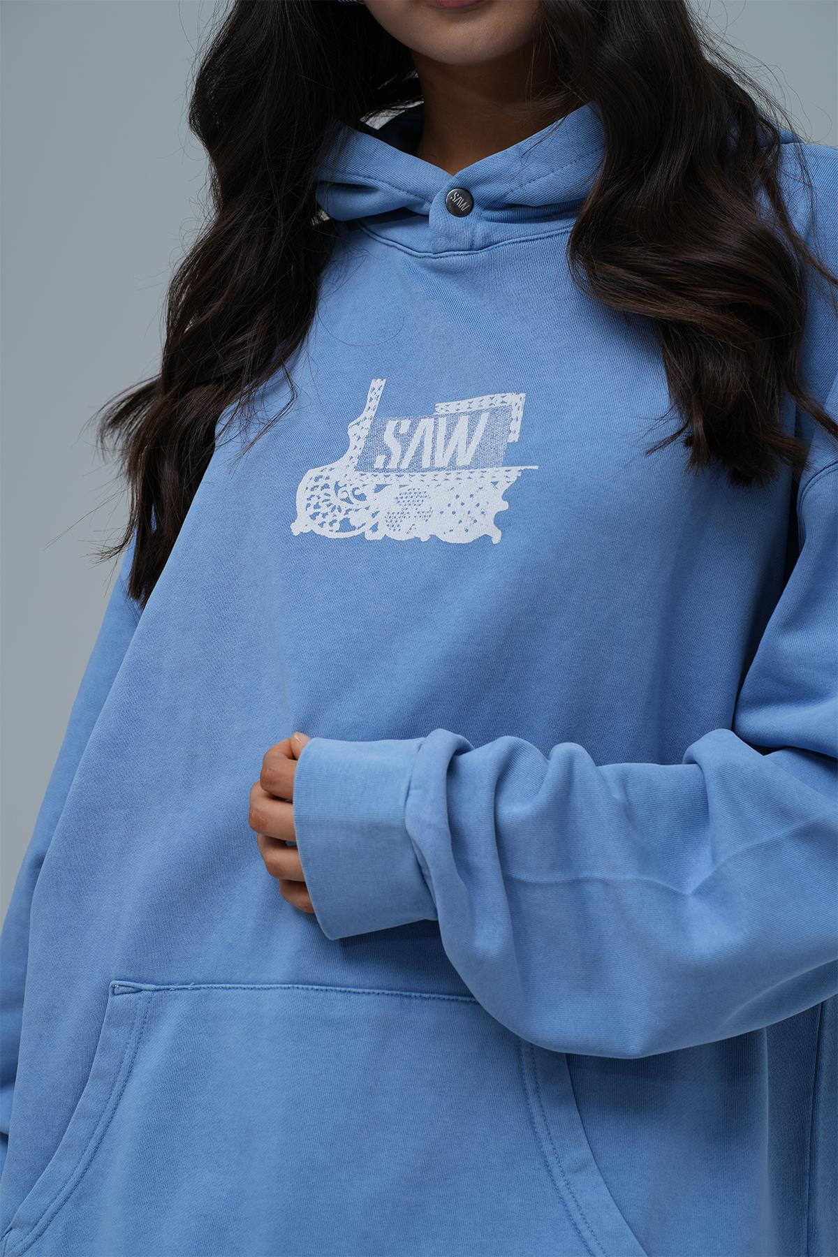 Breathe & Live Oversize Sweatshirt Kadın Mavi