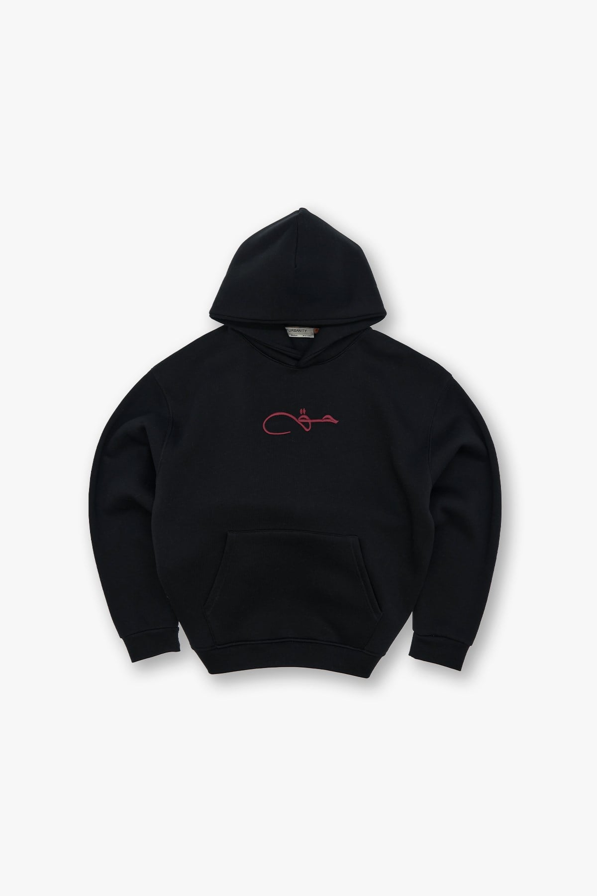 Calligraphy Carpet Oversize Sweatshirt Kadın Siyah