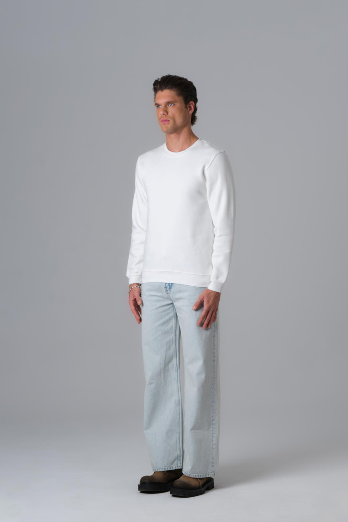 Calm Energy Sweatshirt Erkek Ekru