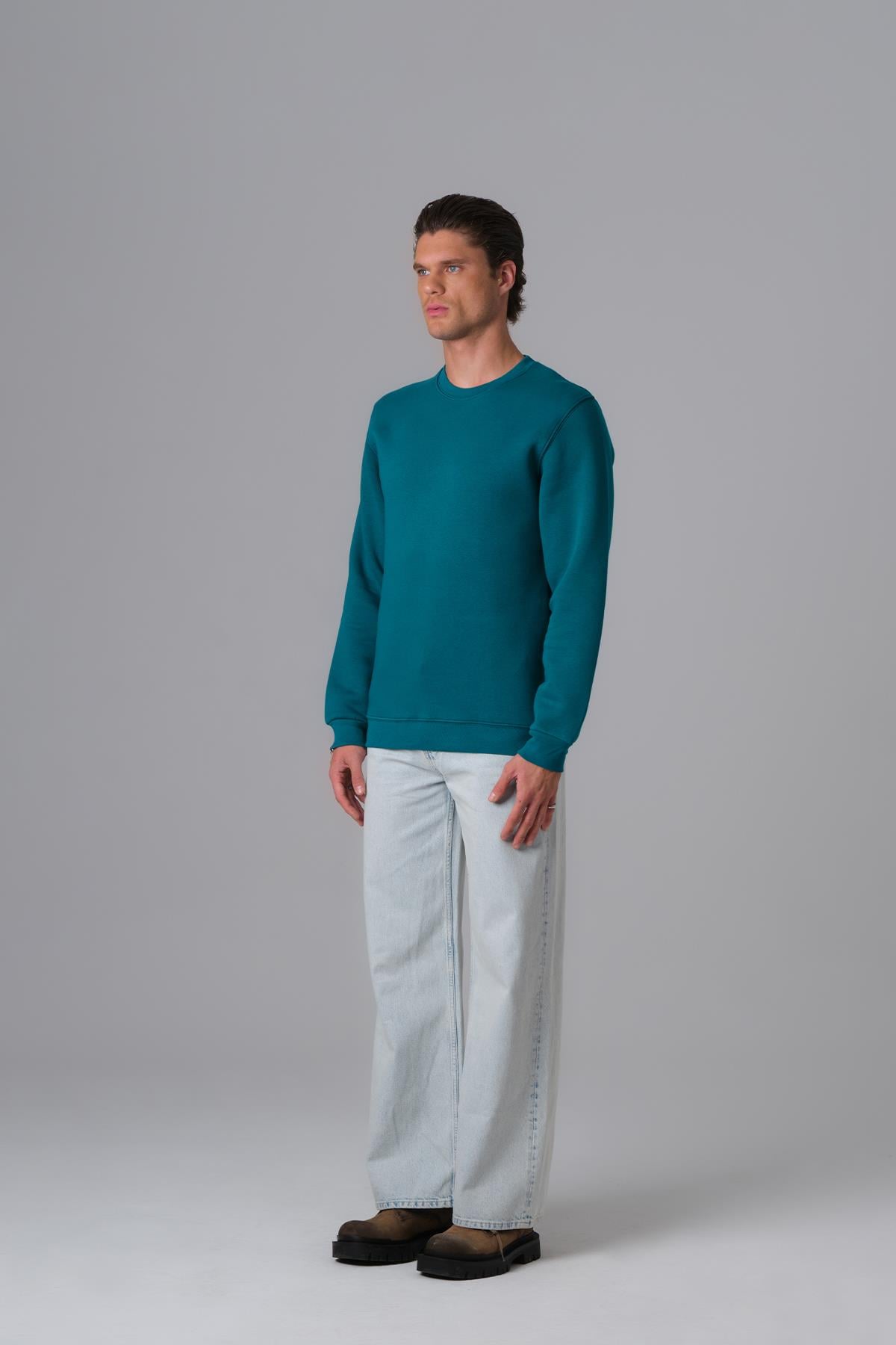 Calm Energy Sweatshirt Erkek Neft Yeşili