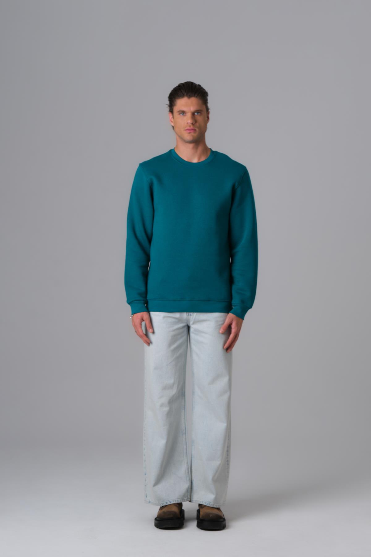Calm Energy Sweatshirt Erkek Neft Yeşili