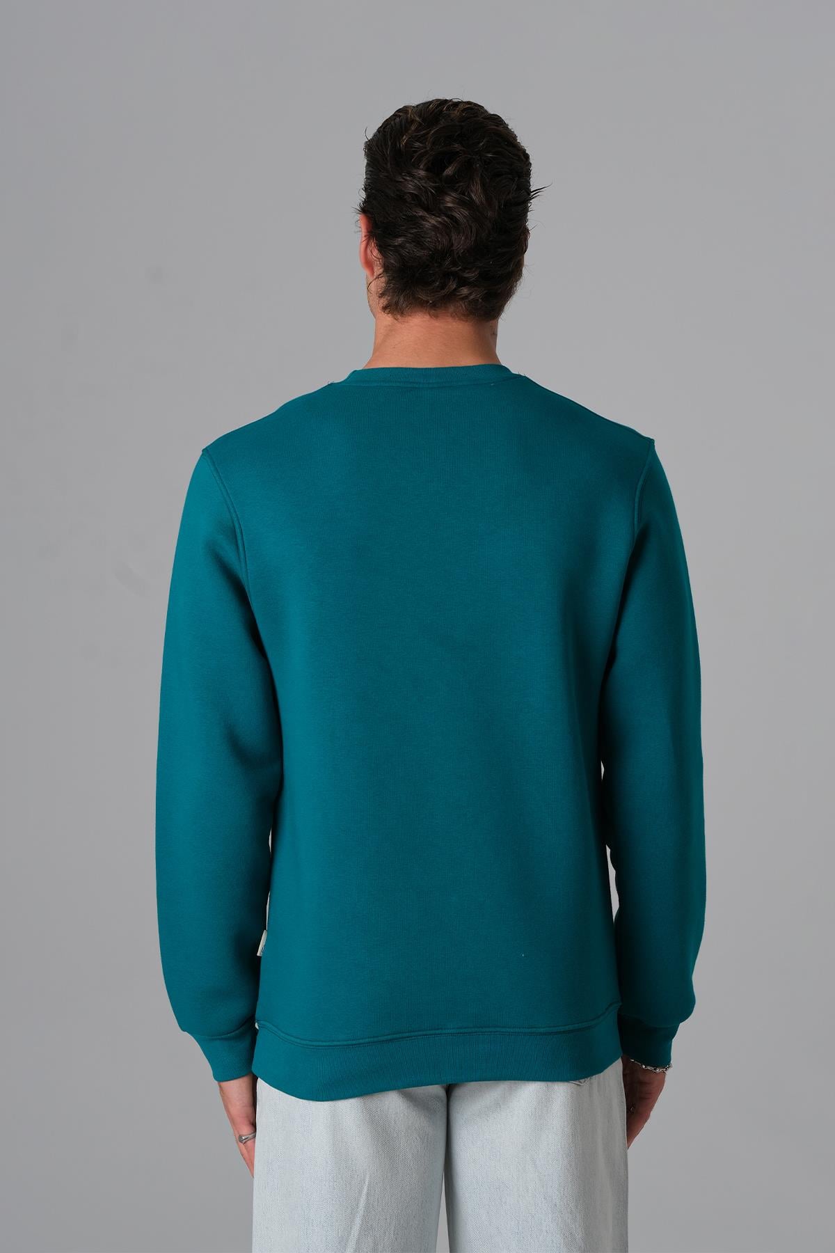 Calm Energy Sweatshirt Erkek Neft Yeşili