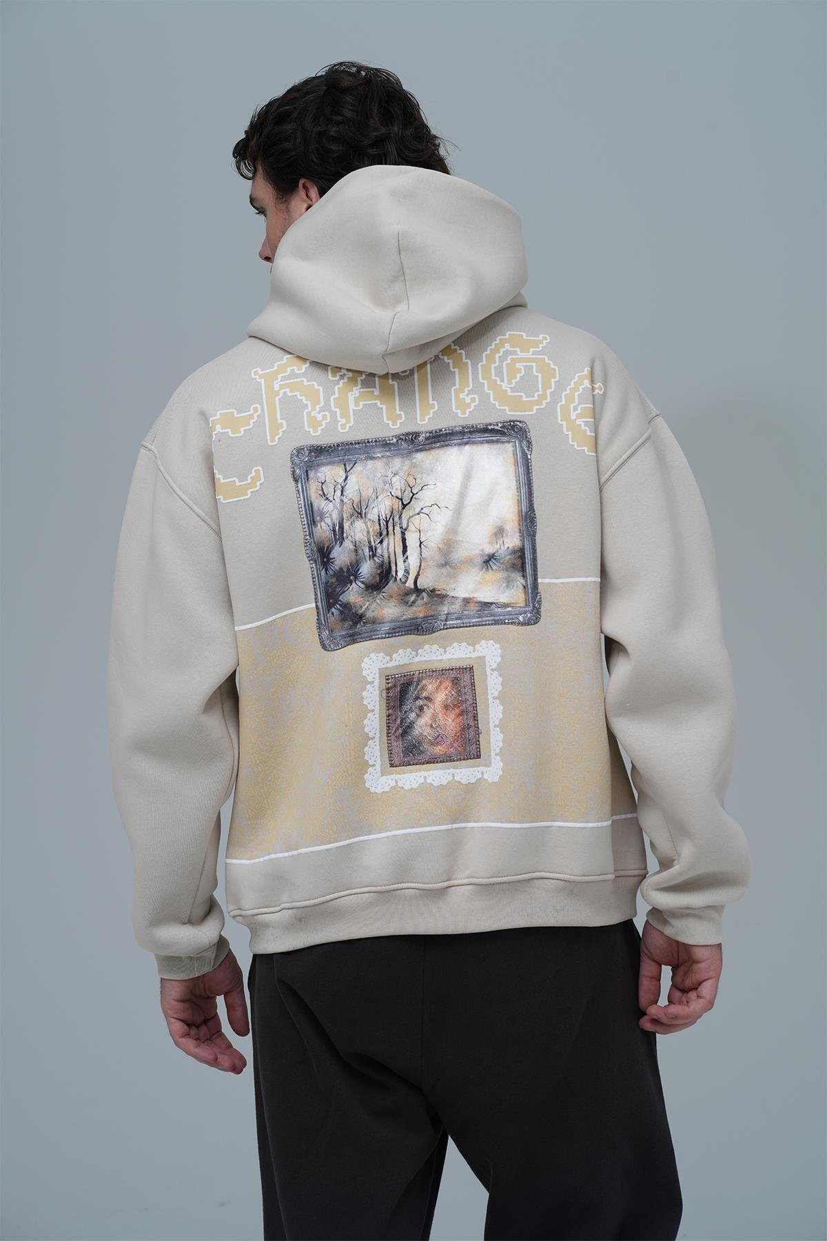 Change Oversize Sweatshirt Erkek Ekru