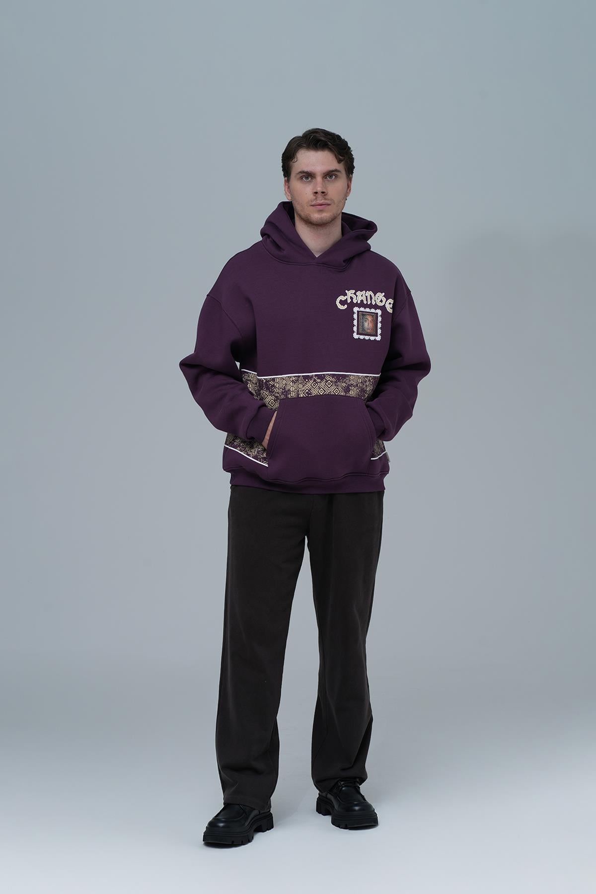 Change Oversize Sweatshirt Erkek Mor