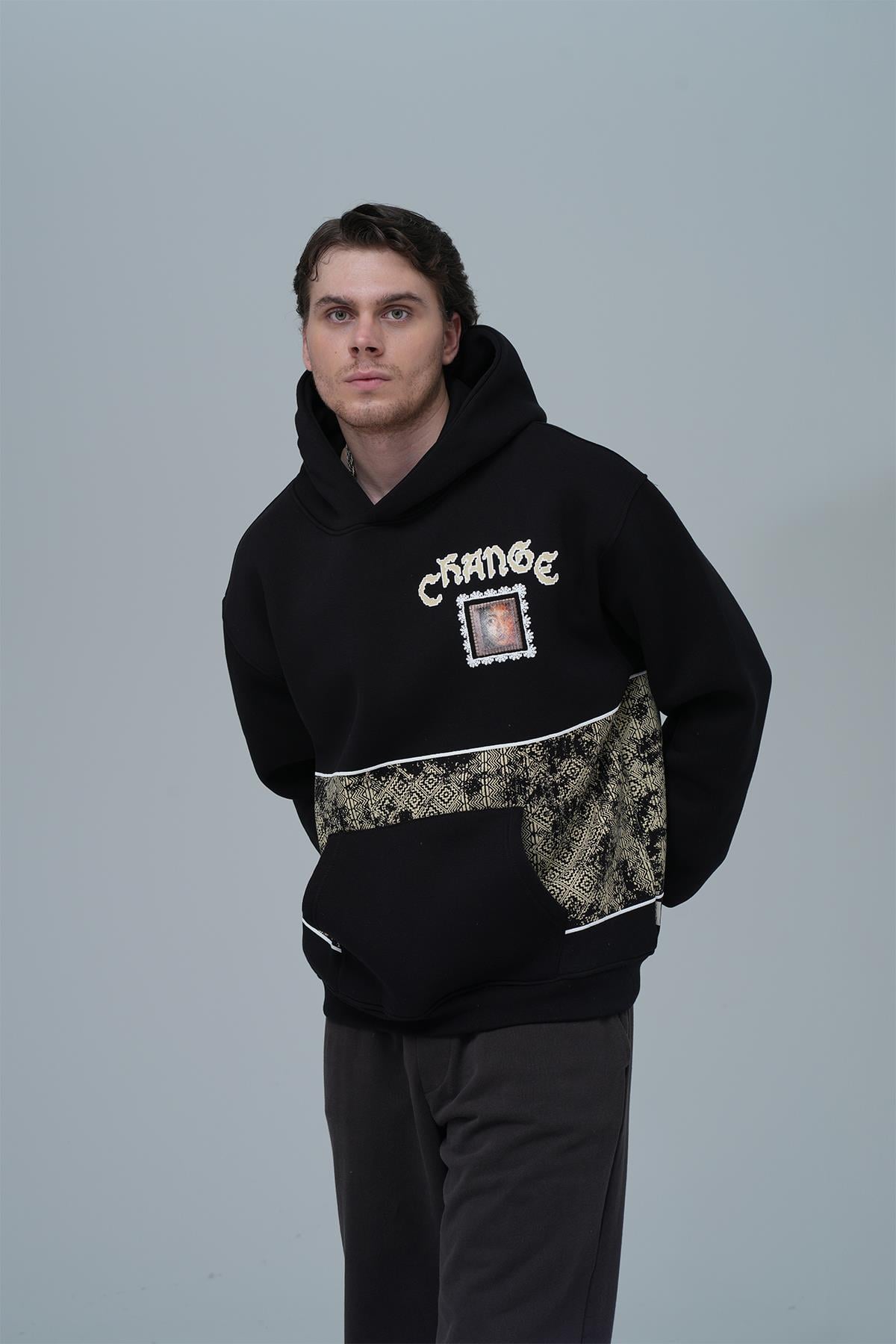 Change Oversize Sweatshirt Erkek Siyah