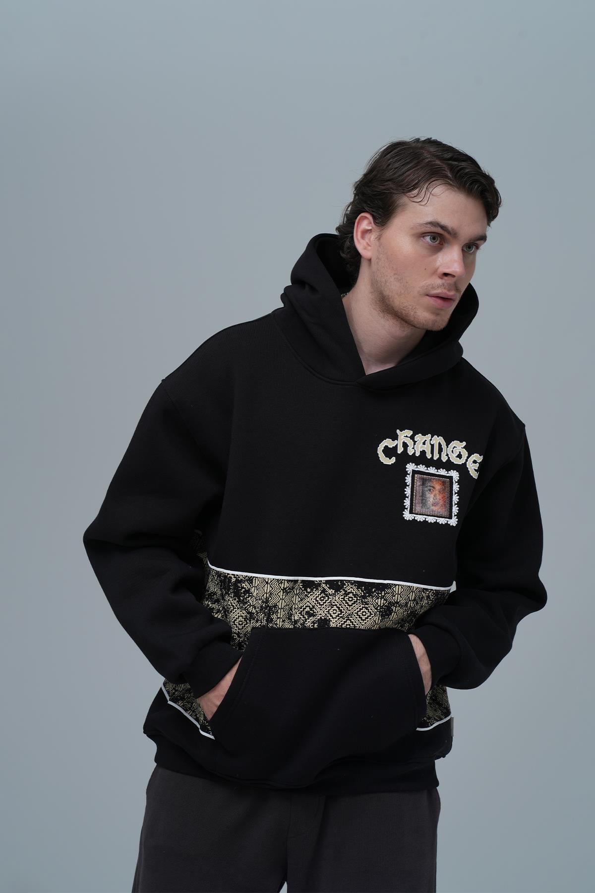 Change Oversize Sweatshirt Erkek Siyah