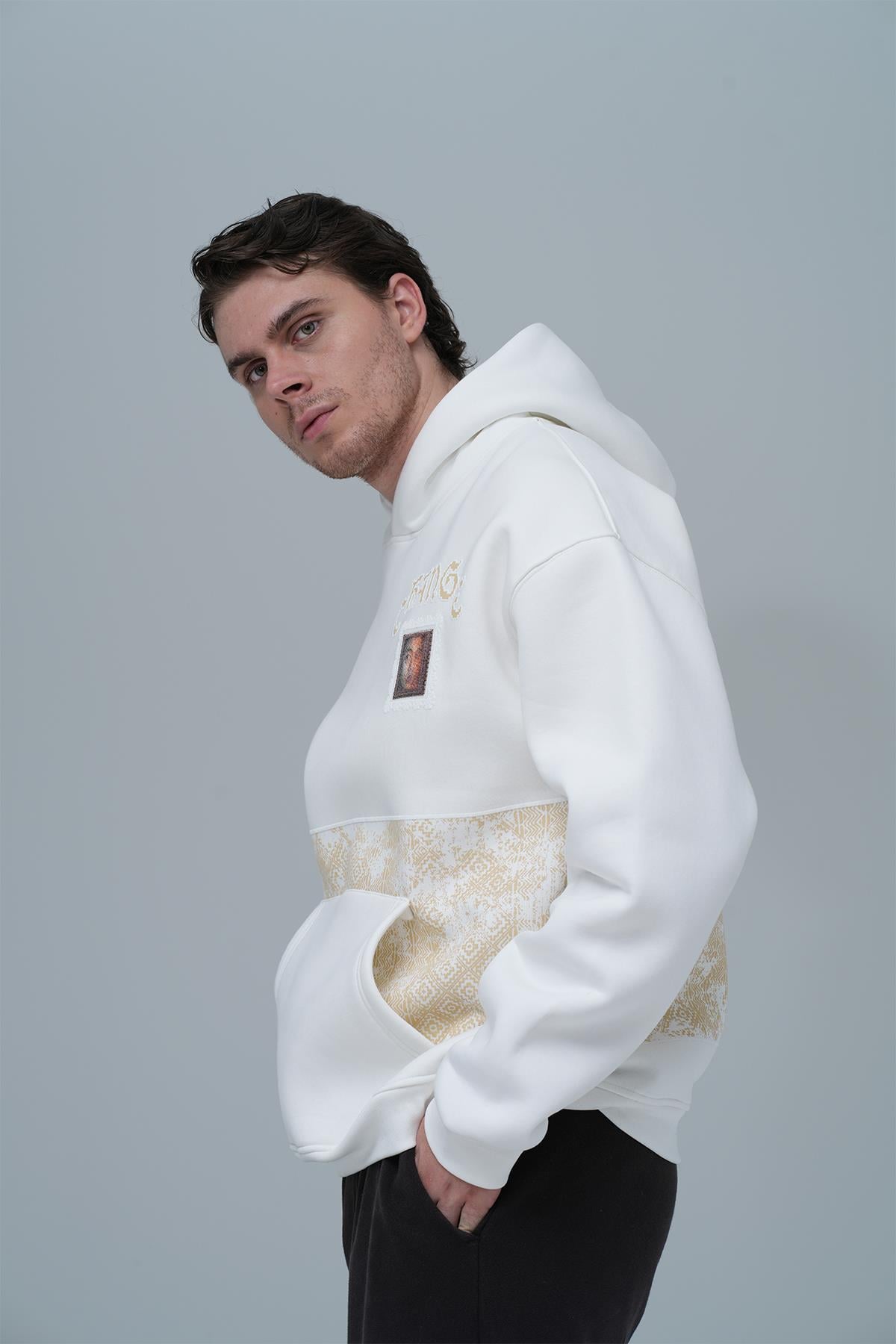 Change Oversize Sweatshirt Erkek Taş